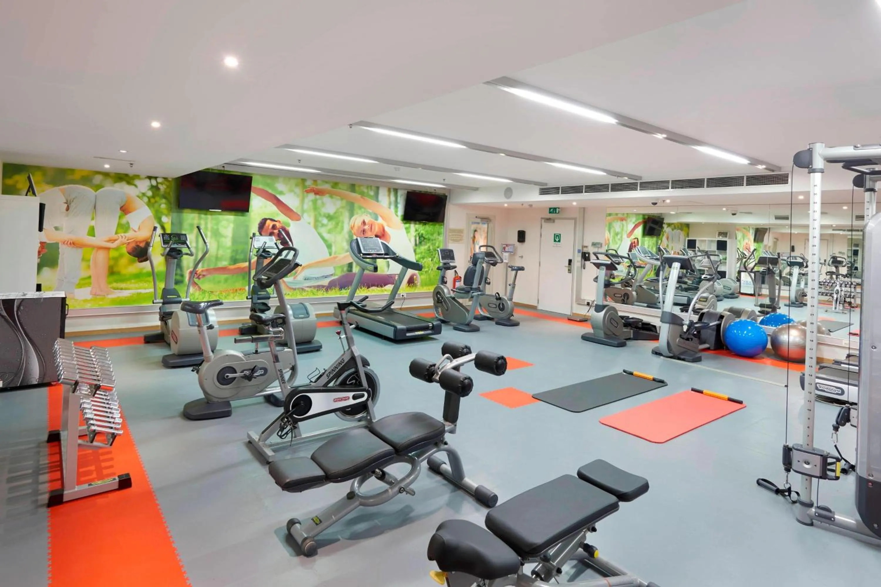 Fitness centre/facilities in Ghent Marriott Hotel