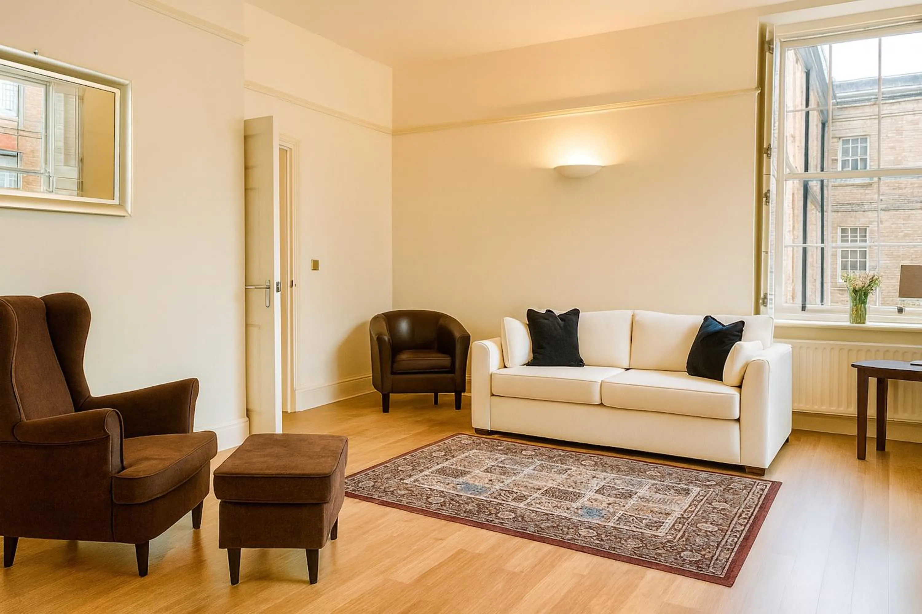 Living room in St Andrews Apartments