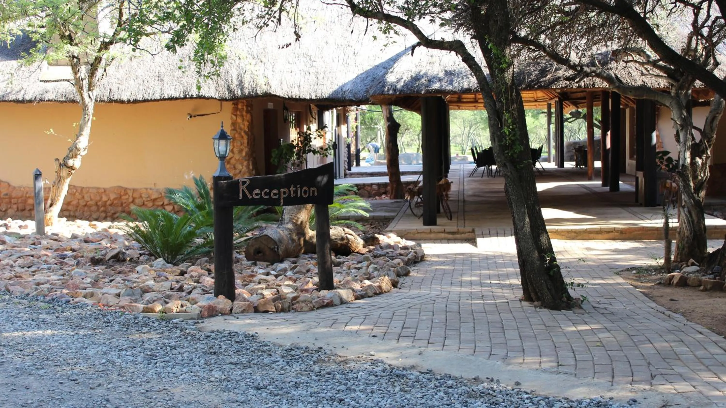 Facade/entrance in Thabaledi Game Lodge