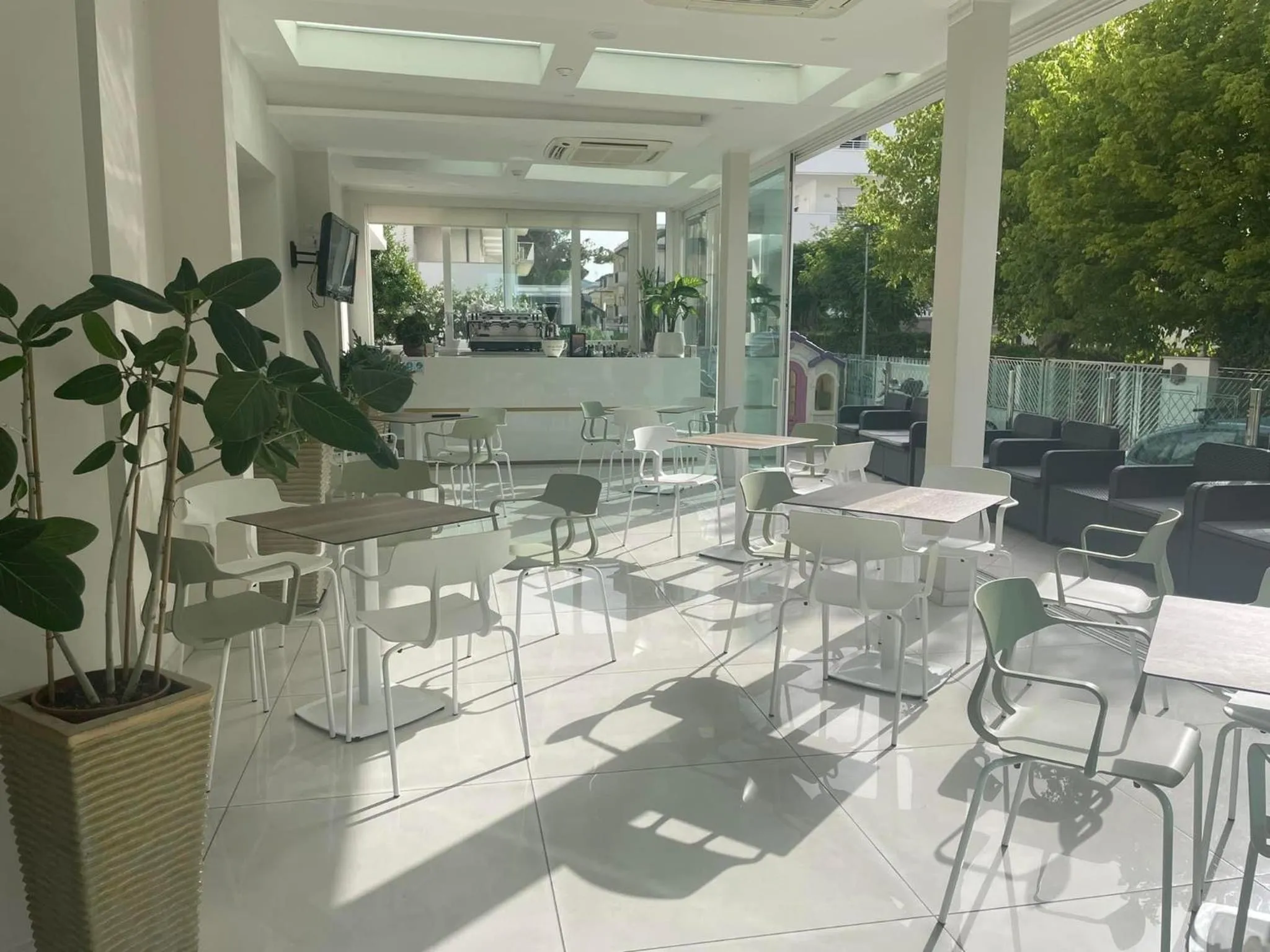 Seating area in Hotel Astra