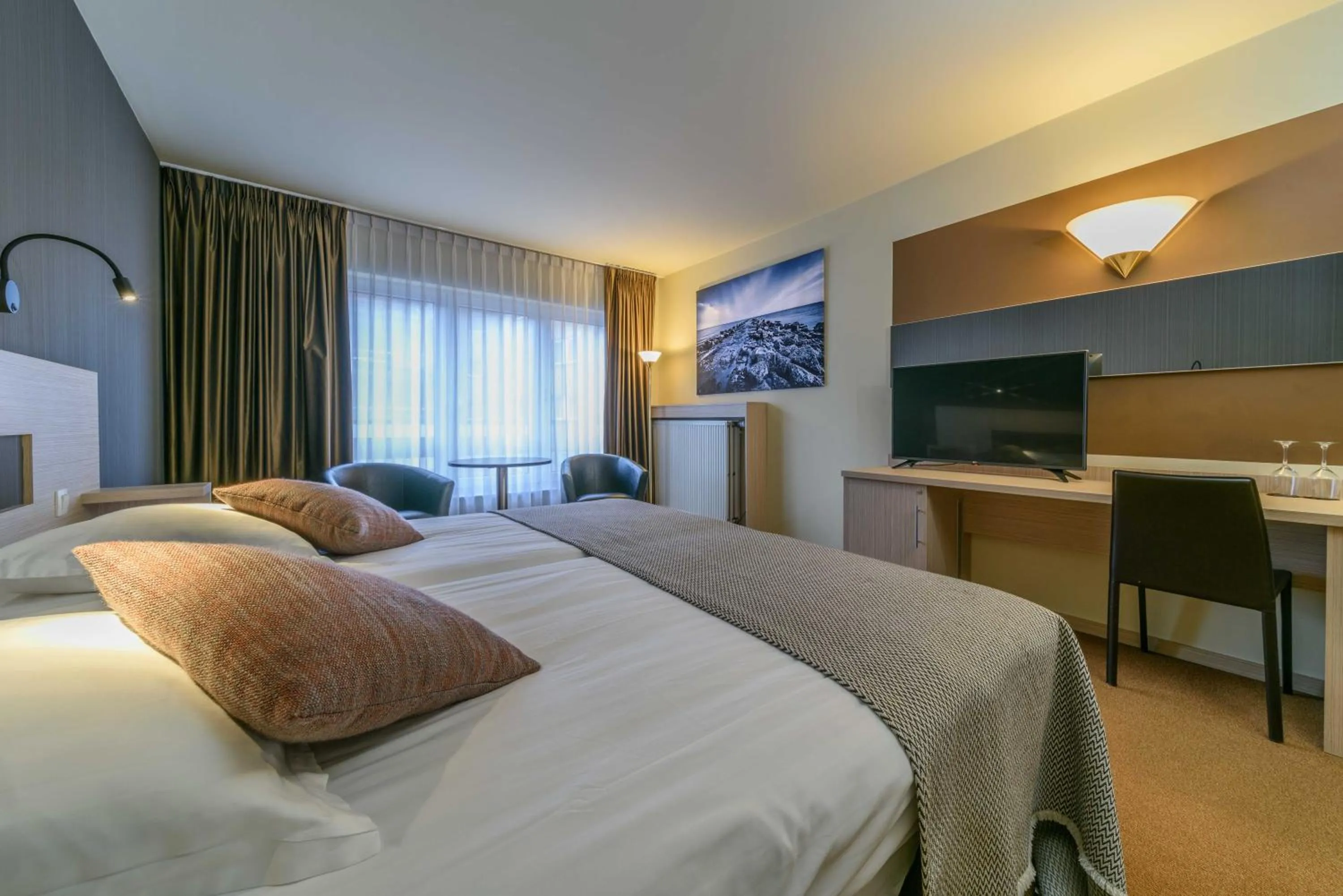 Bedroom, Bed in Cosmopolite Hotel Nieuwpoort-Bad