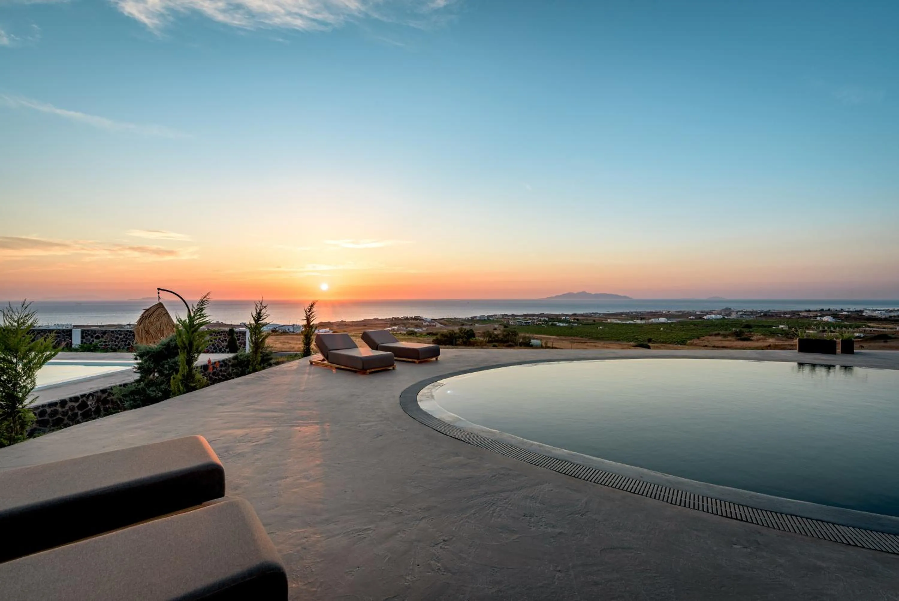 Pool view in Saint Apostles Villas