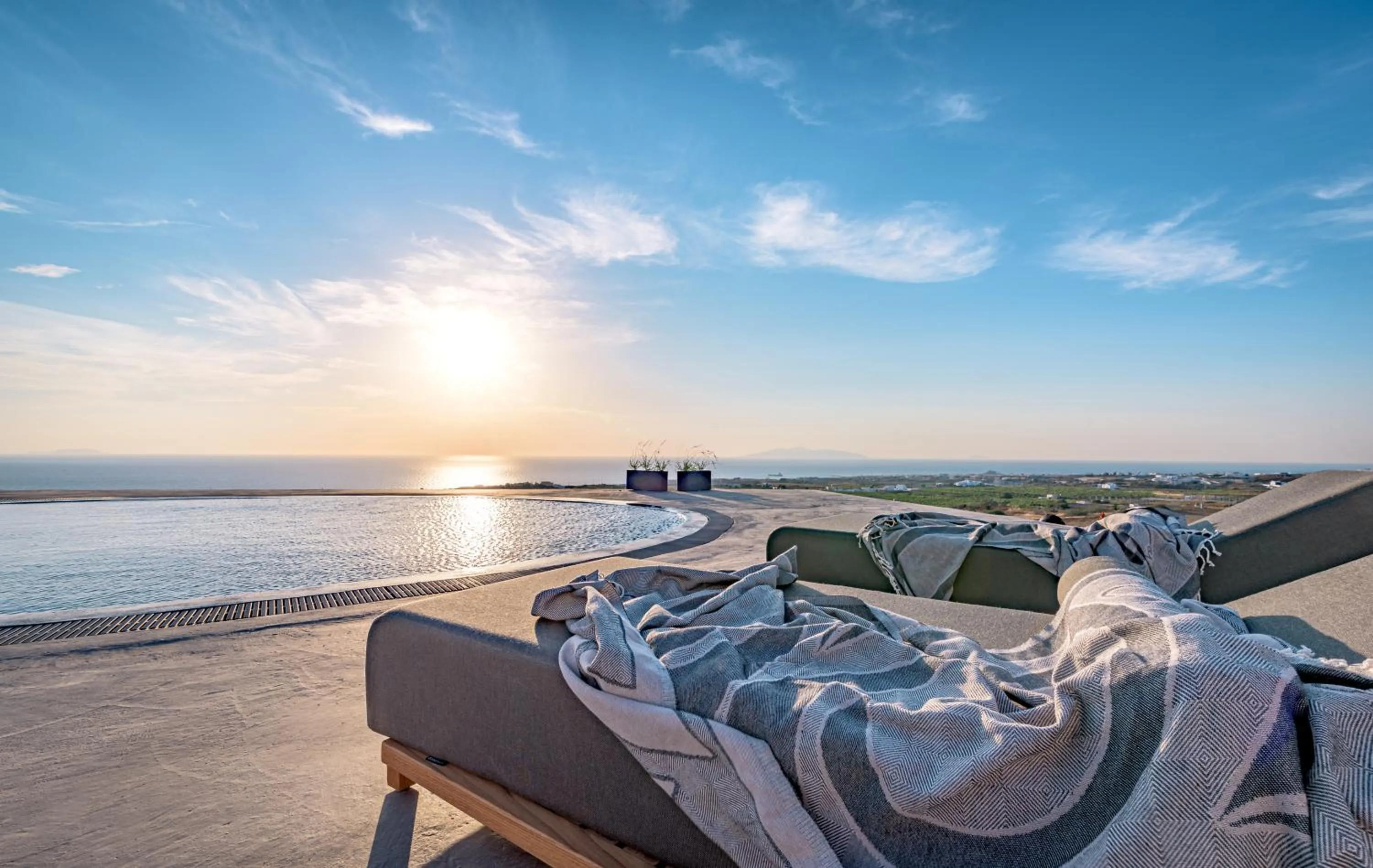 Pool view in Saint Apostles Villas
