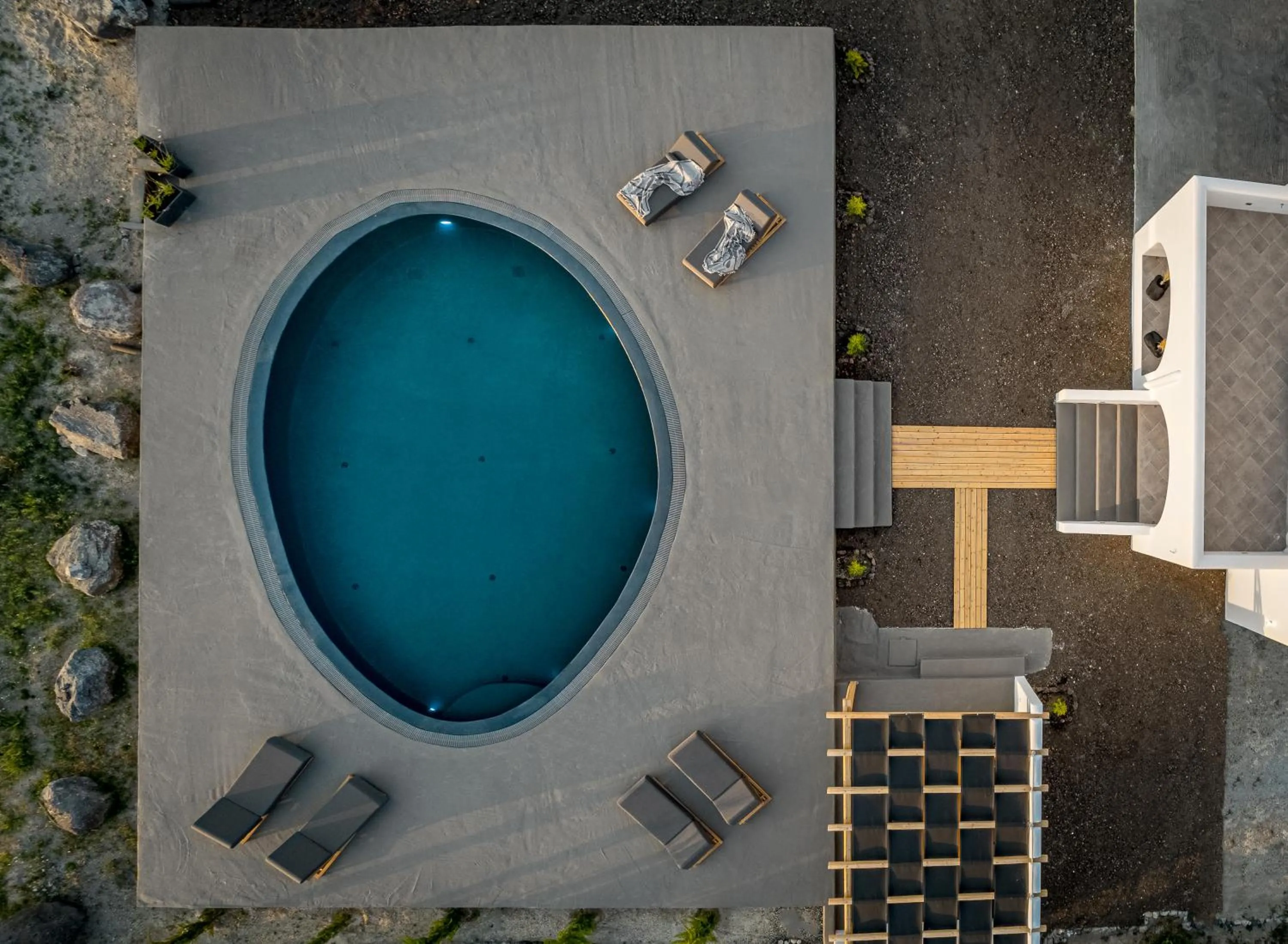 Bird's eye view in Saint Apostles Villas