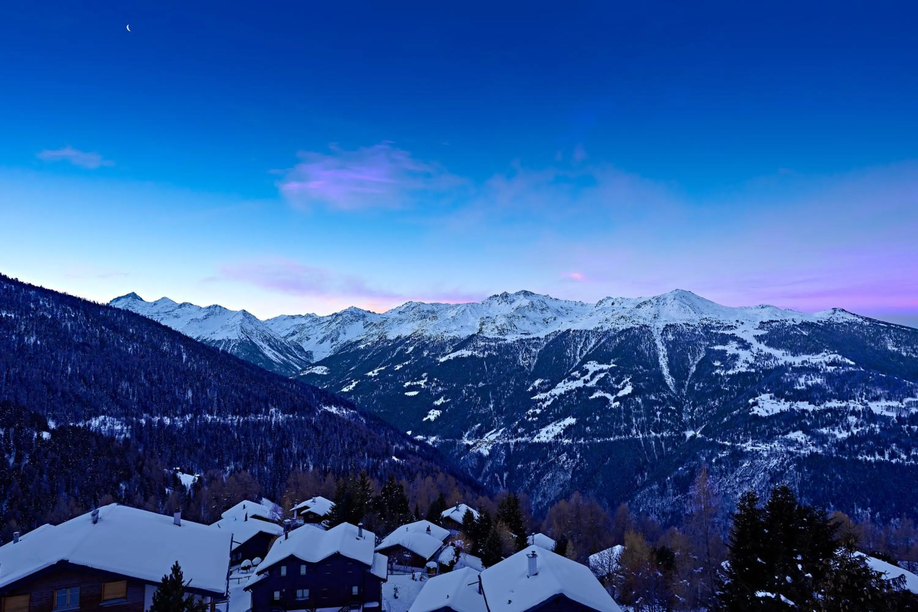 Natural landscape in Chandolin Boutique Hotel
