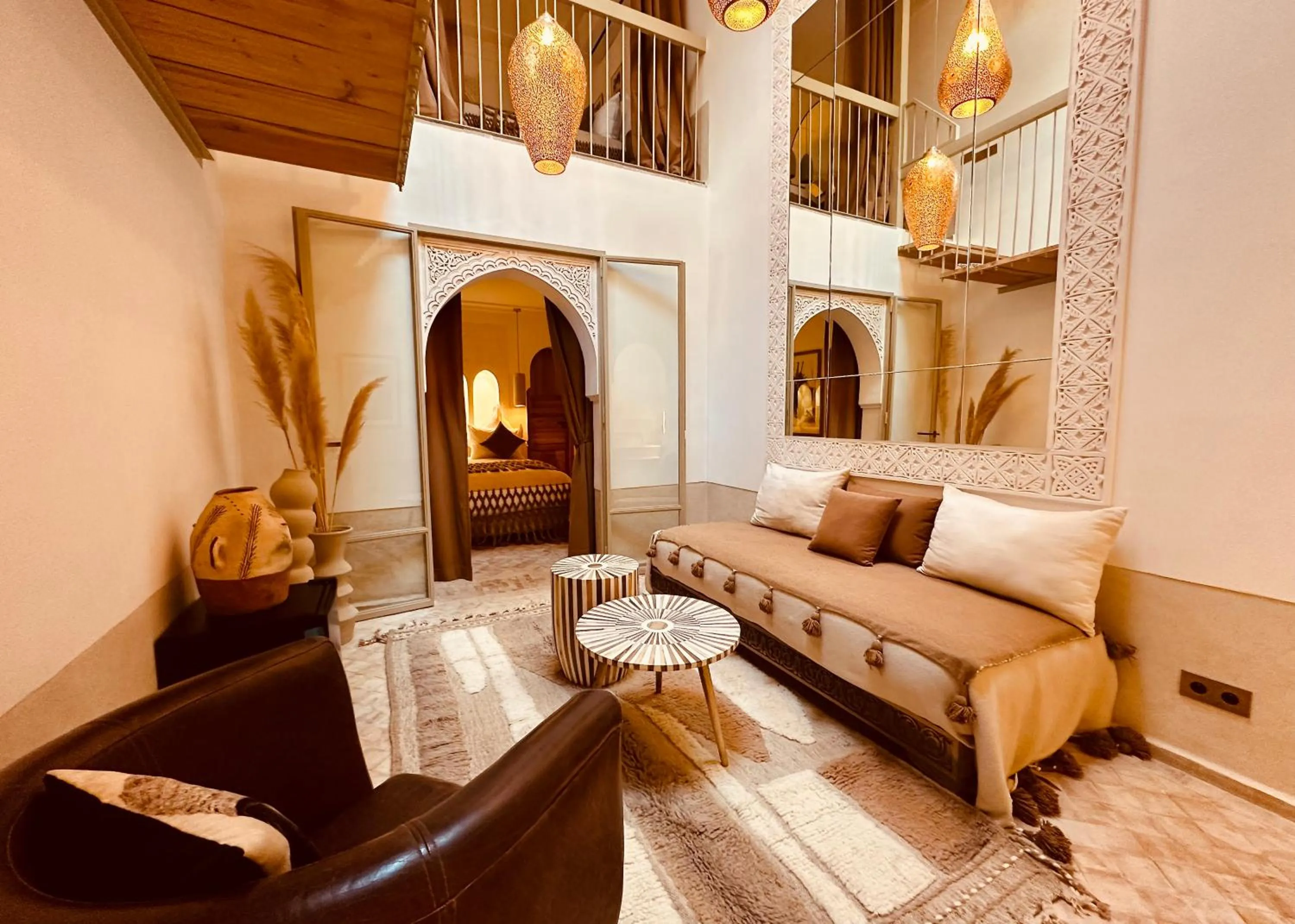 Seating area in Riad Jardin Des Sens & Spa