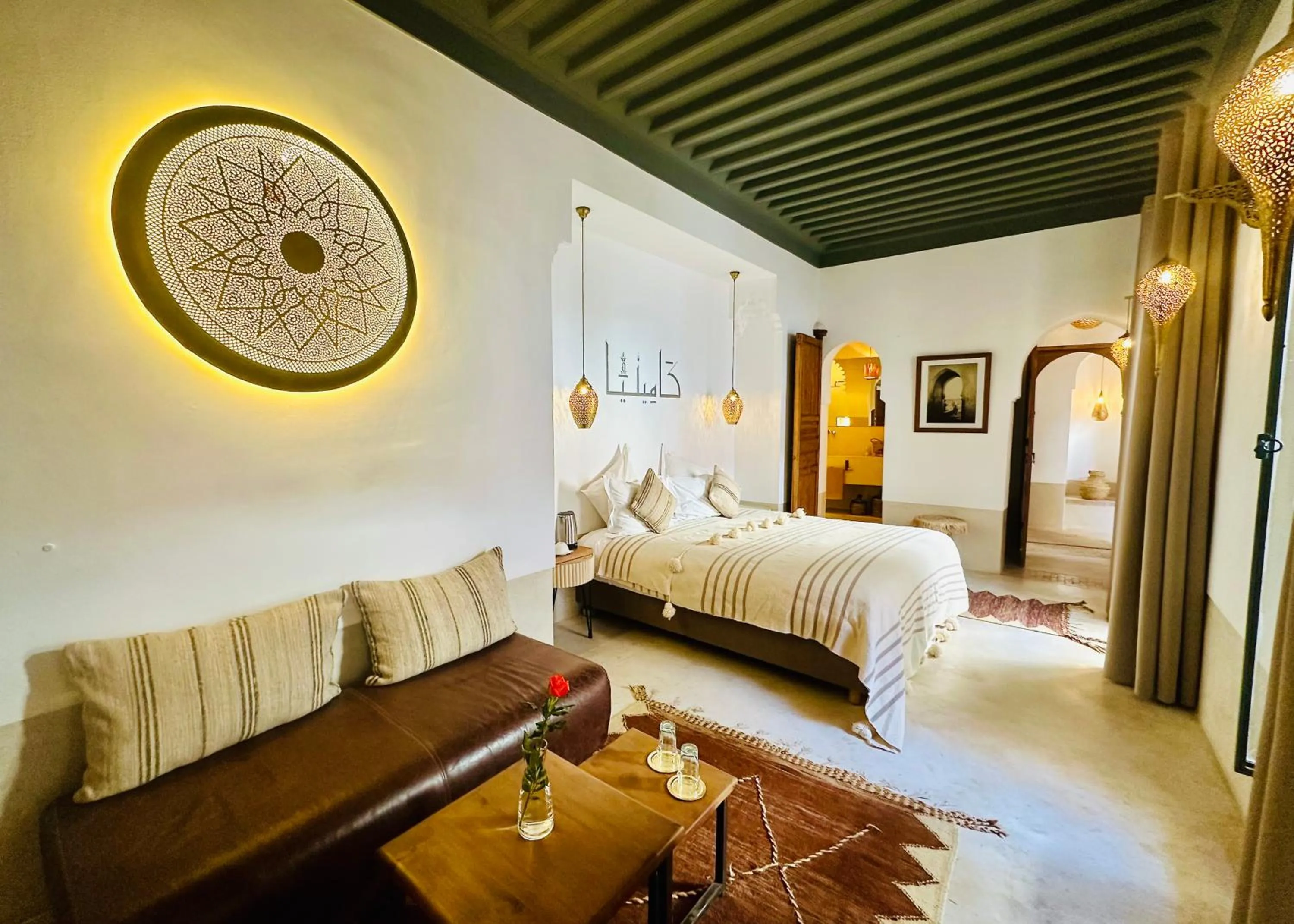 Photo of the whole room, Bed in Riad Jardin Des Sens & Spa