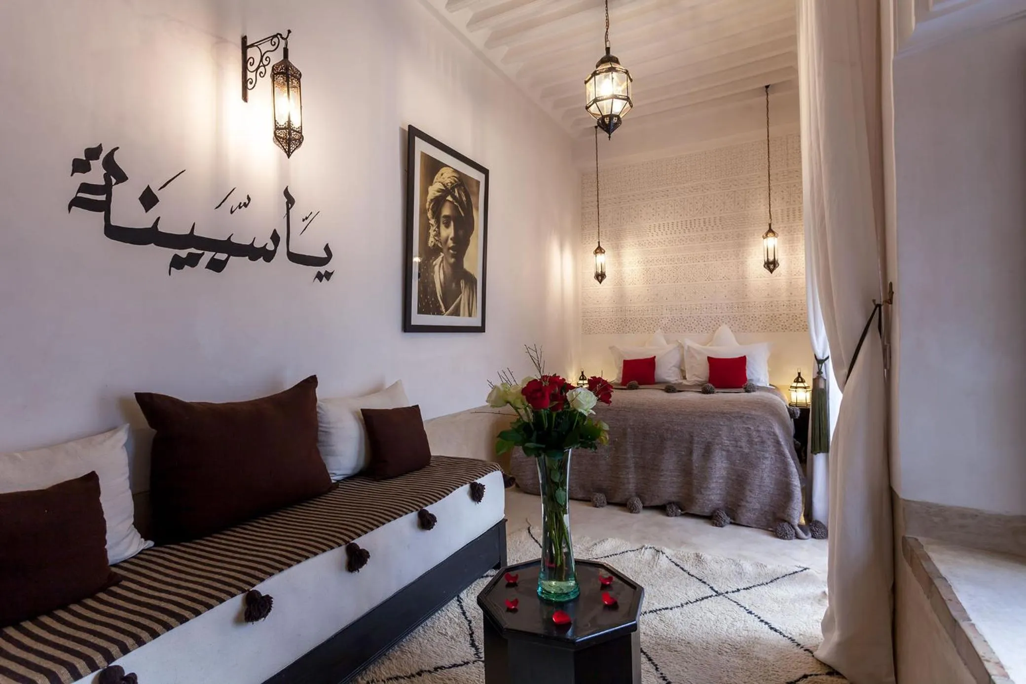 Photo of the whole room, Bed in Riad Jardin Des Sens & Spa