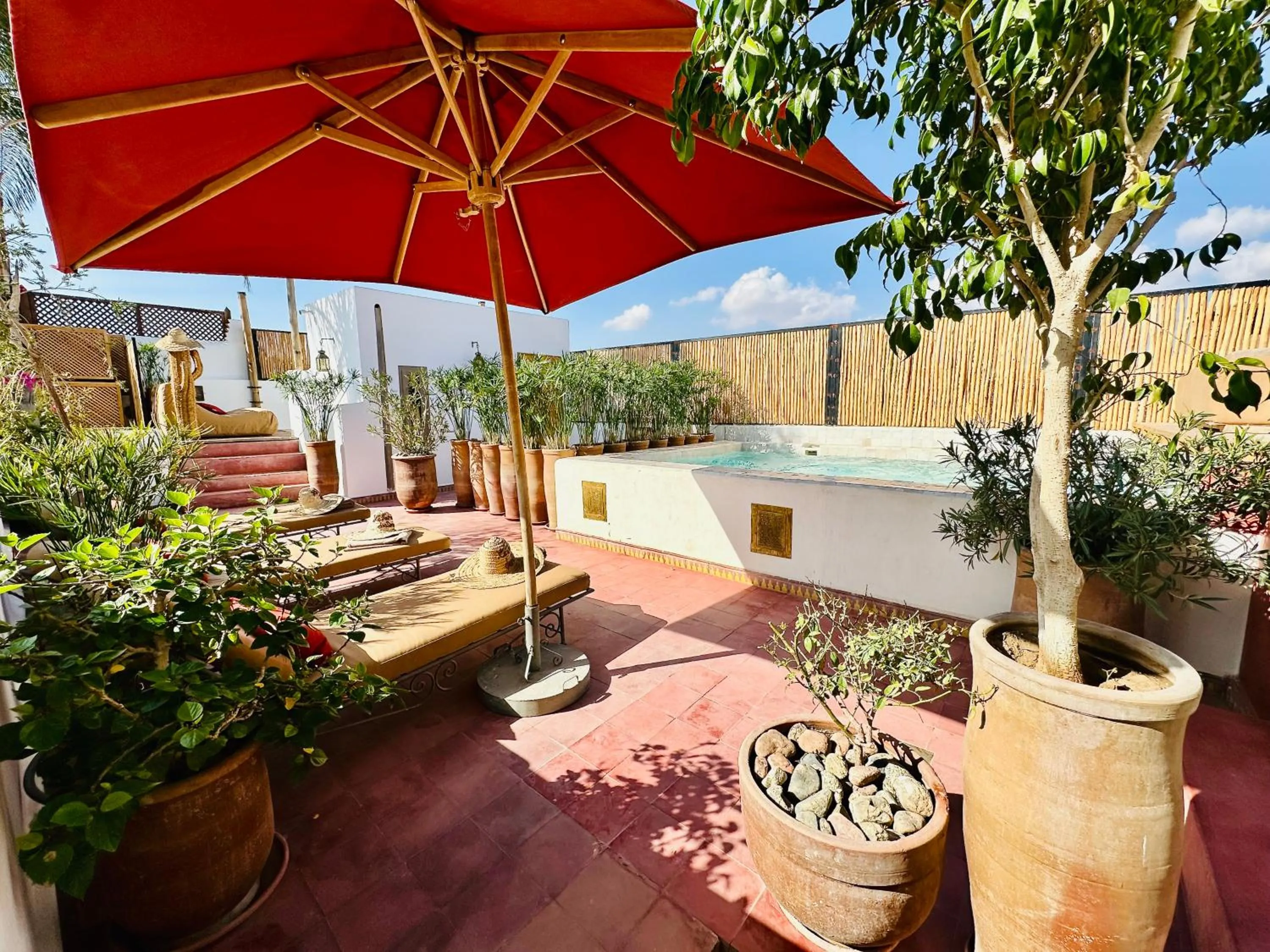 Patio in Riad Jardin Des Sens & Spa