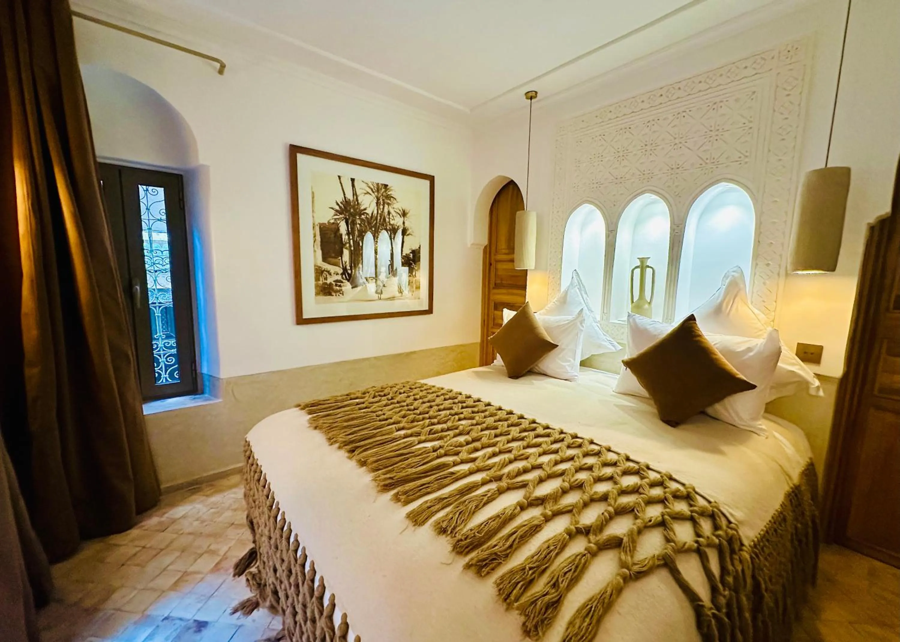 Bedroom, Bed in Riad Jardin Des Sens & Spa
