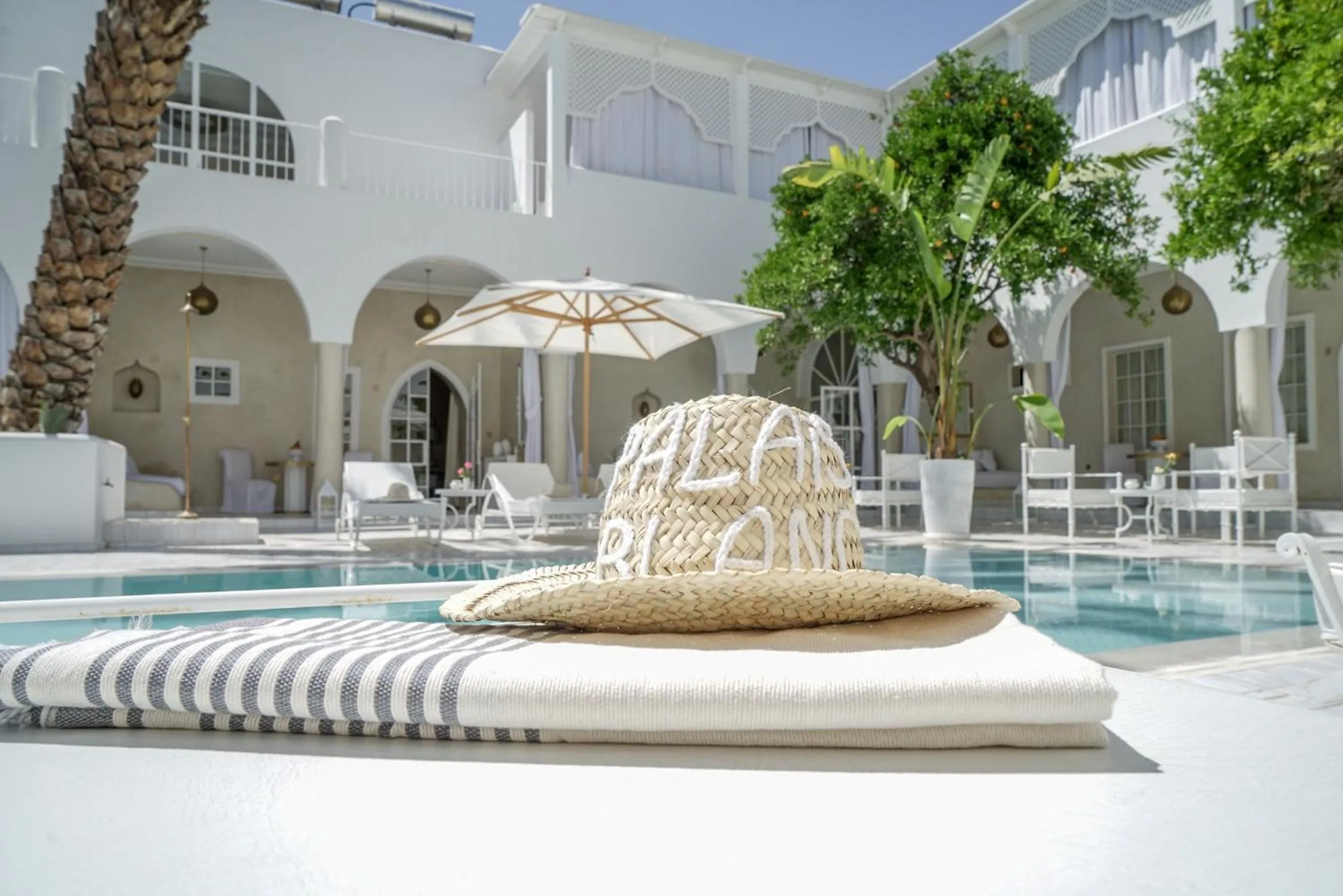 Patio in Riad Palais Blanc & Spa