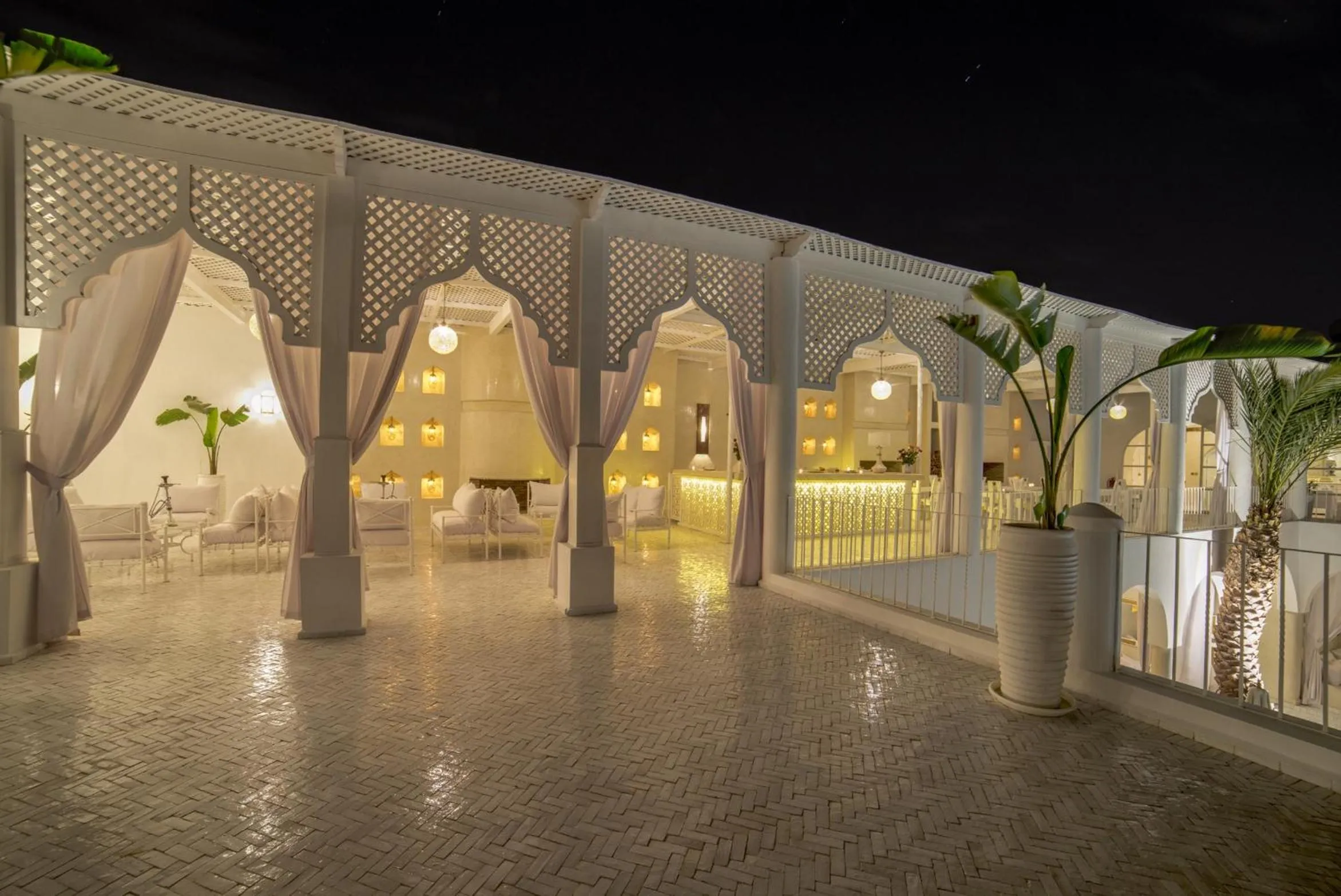 Patio in Riad Palais Blanc & Spa