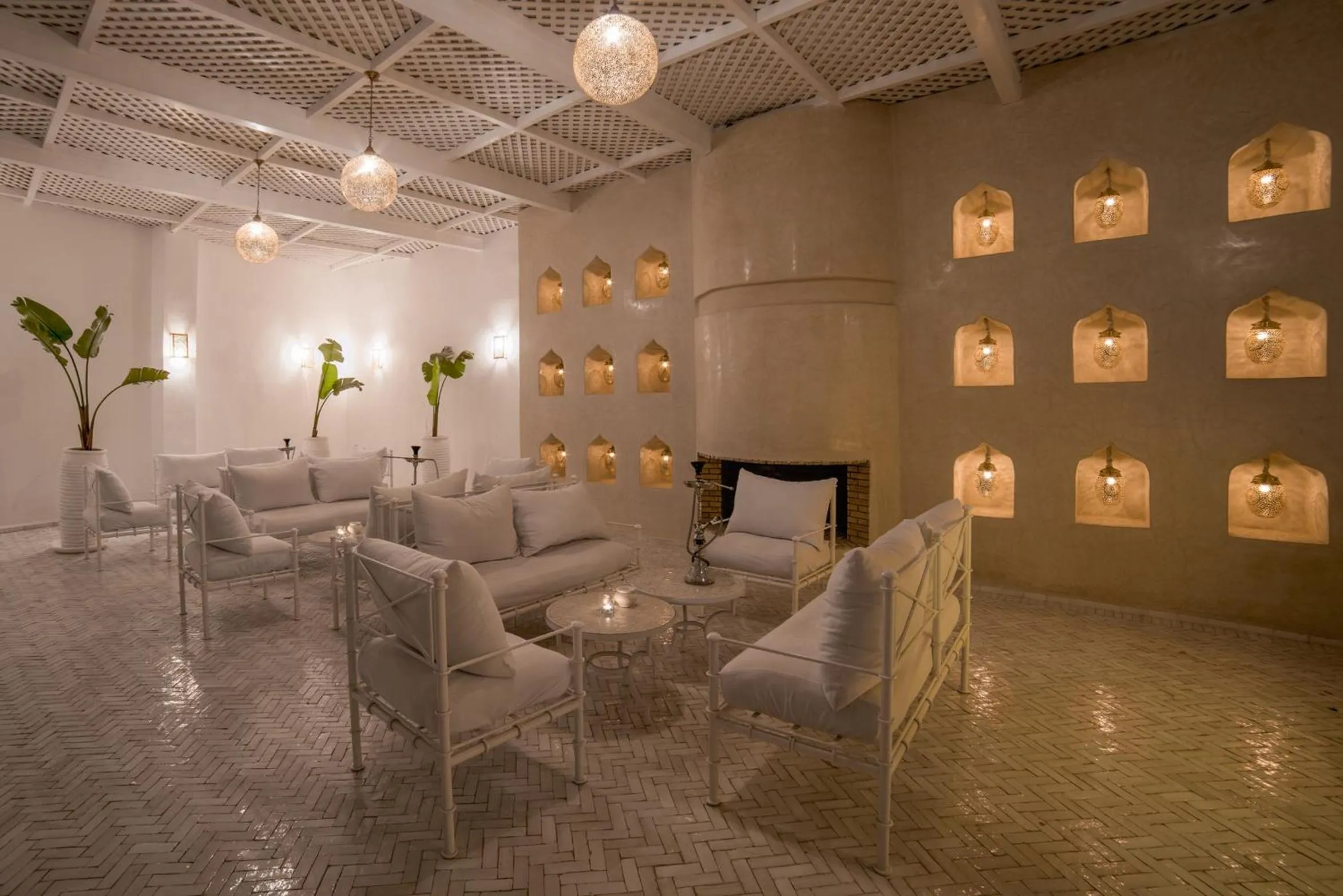 Patio in Riad Palais Blanc & Spa