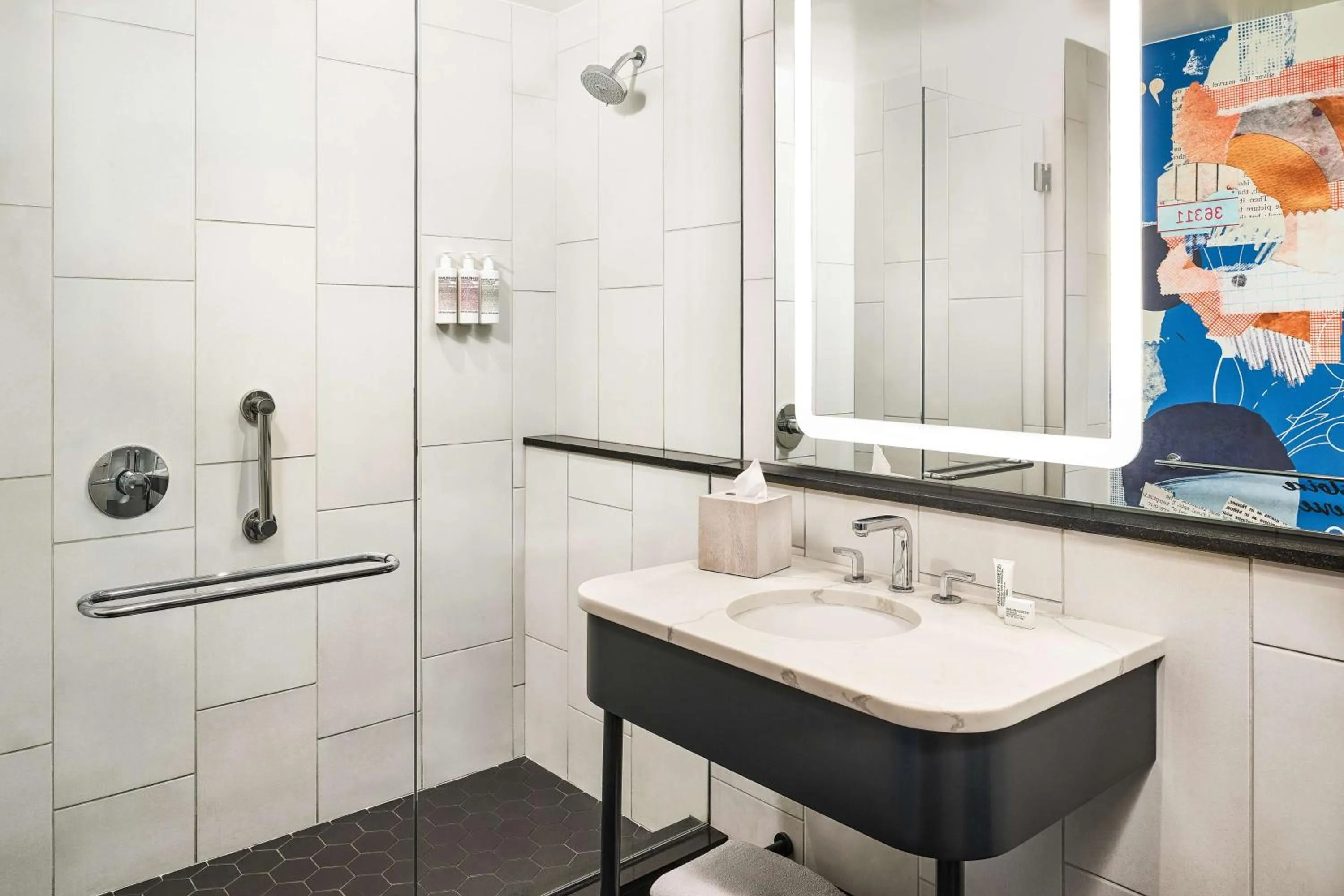 Bathroom in The Bankers Alley Hotel Nashville, Tapestry Collection by Hilton