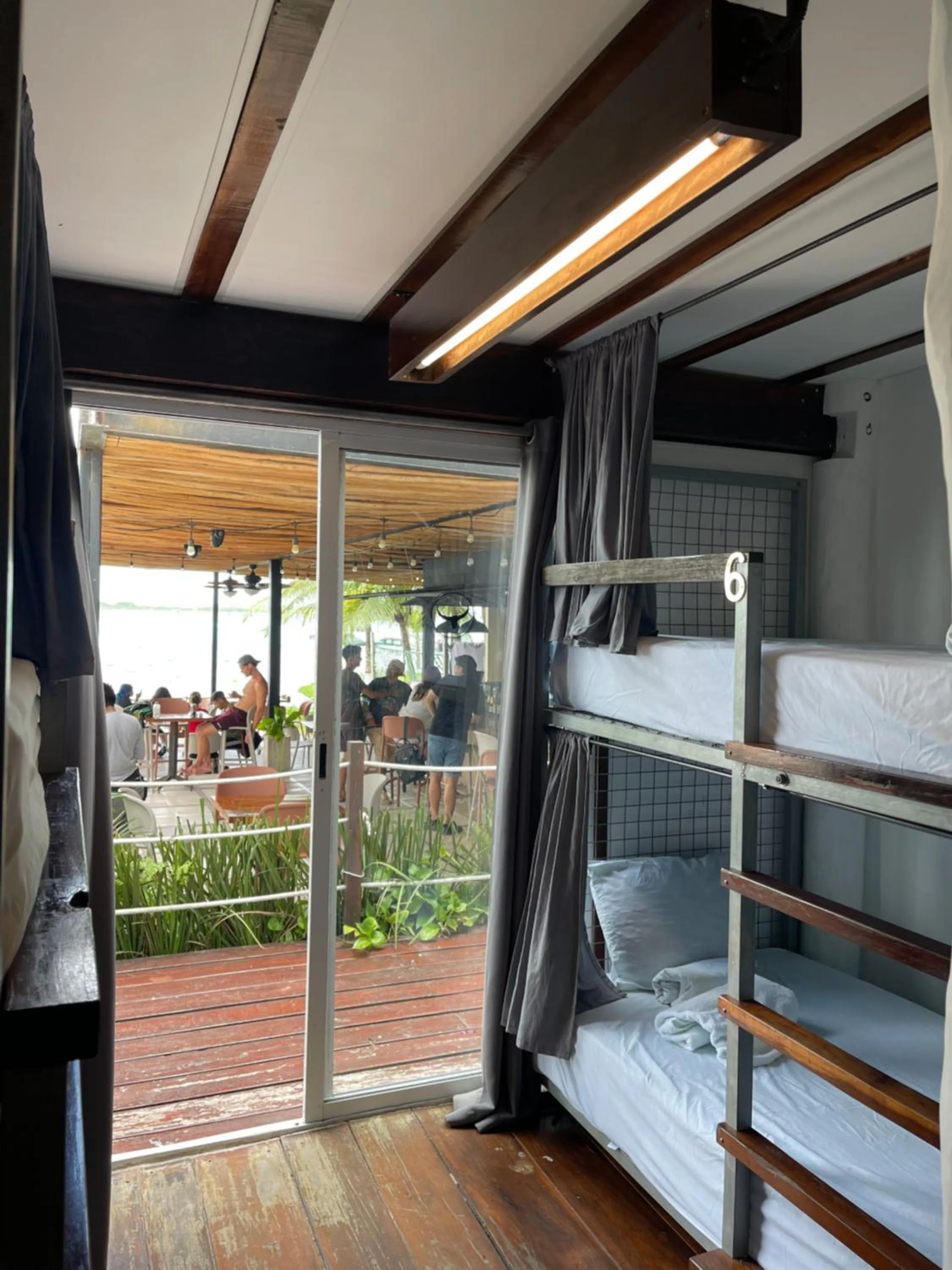 Balcony/Terrace, Bed in The Yak Lake House - Hostal Bacalar