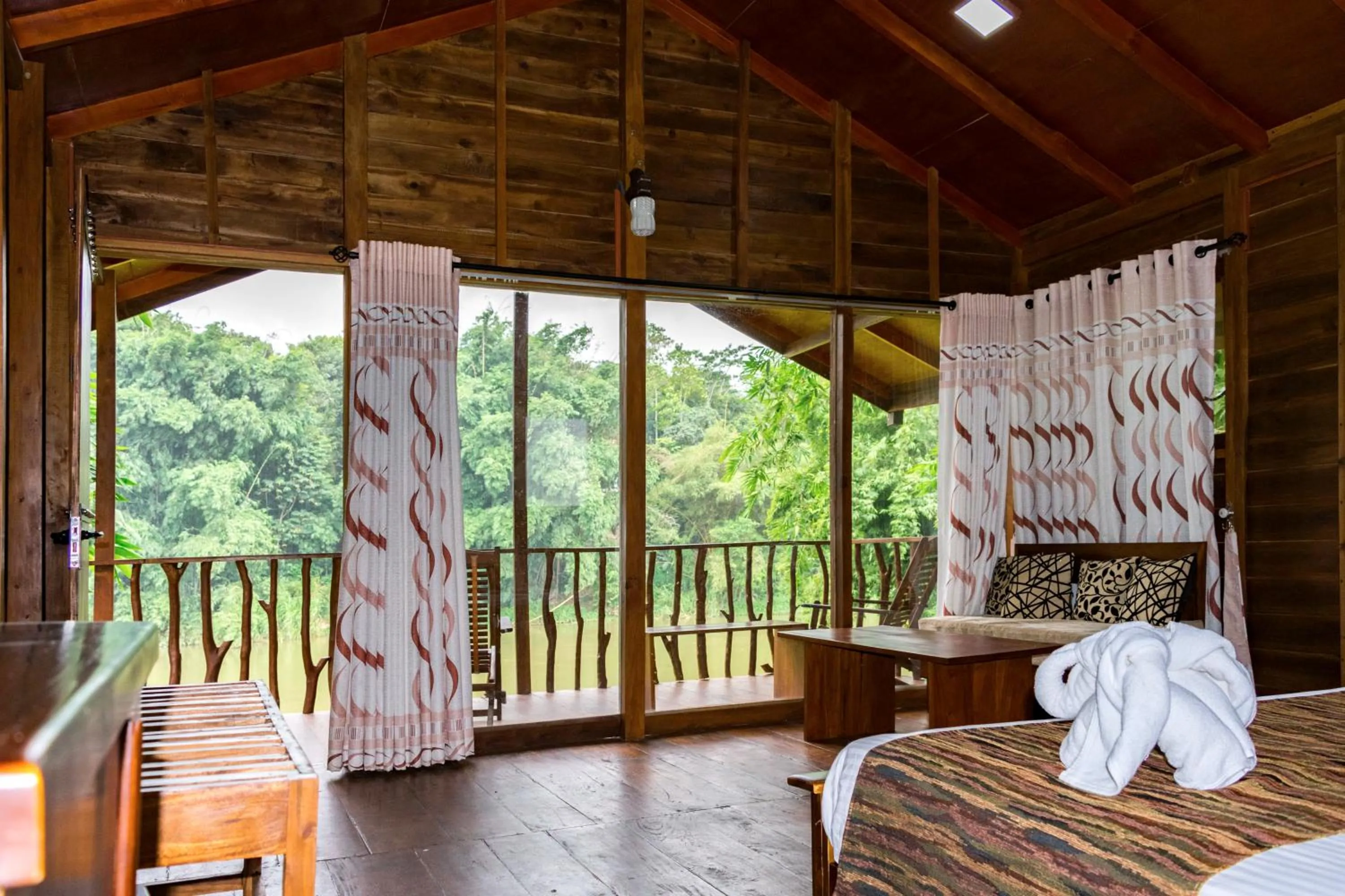River view, Bed in Kandy Cabana