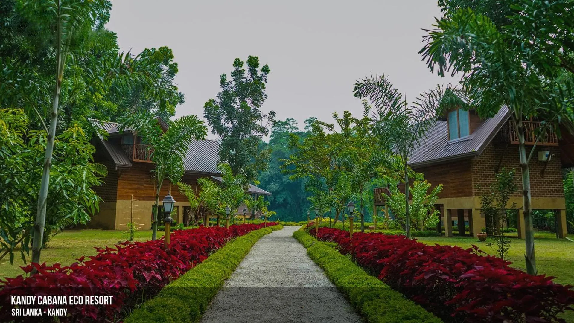 Garden view in Kandy Cabana