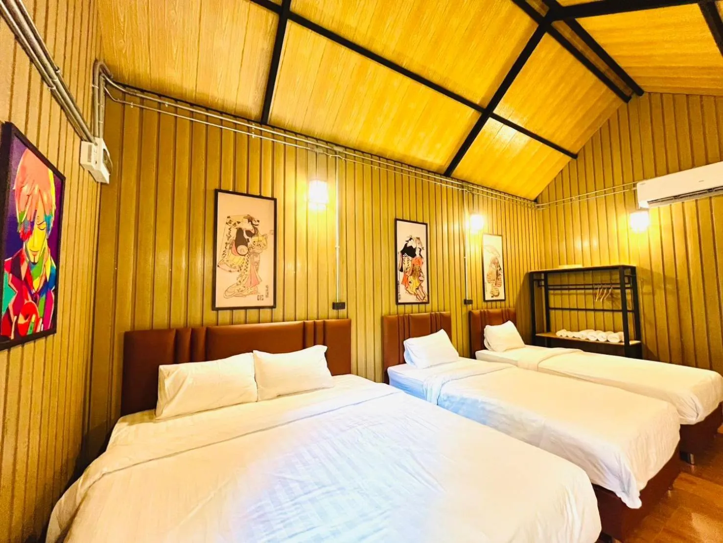 Bed in The Lofthouse Sansai