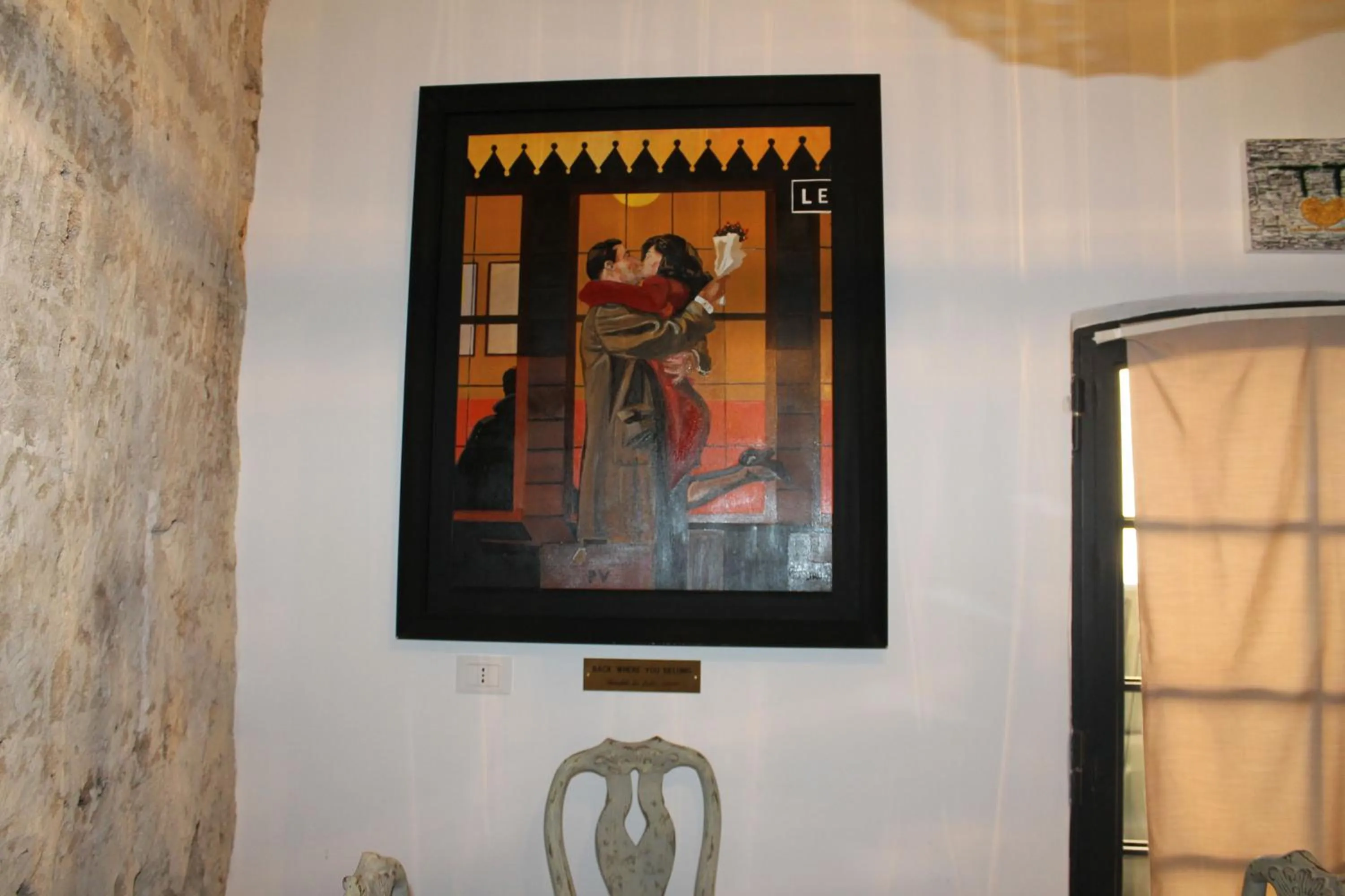 Decorative detail in Torre Tresca B&B