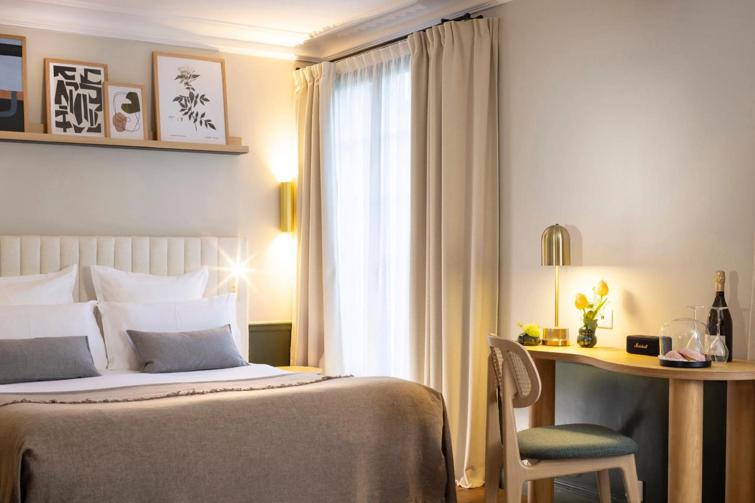 Bed in Briqueterie Champagne, A Beauvallon Hotel & Spa