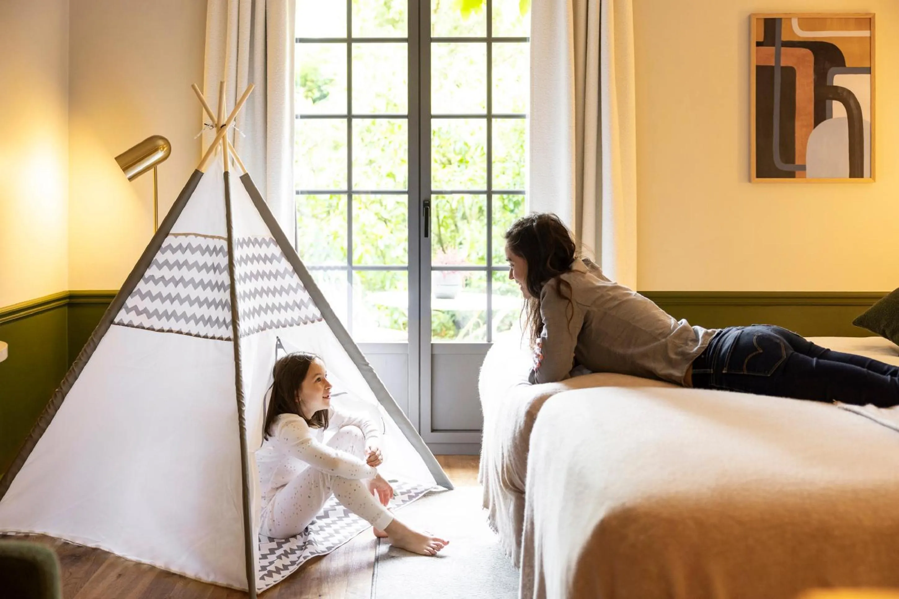 Decorative detail, Bed in Briqueterie Champagne, A Beauvallon Hotel & Spa