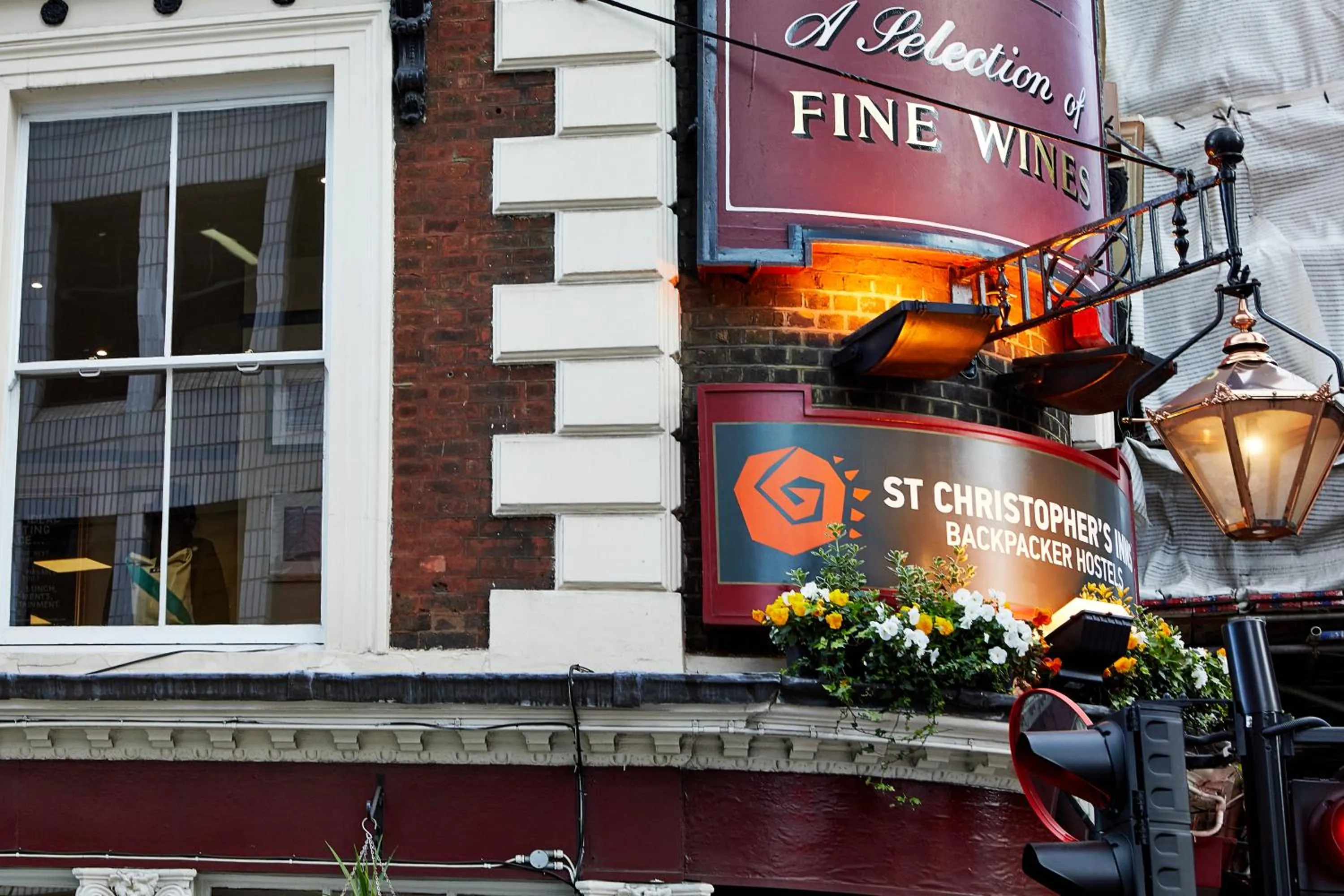 Facade/entrance in St Christopher's Inn Liverpool Street