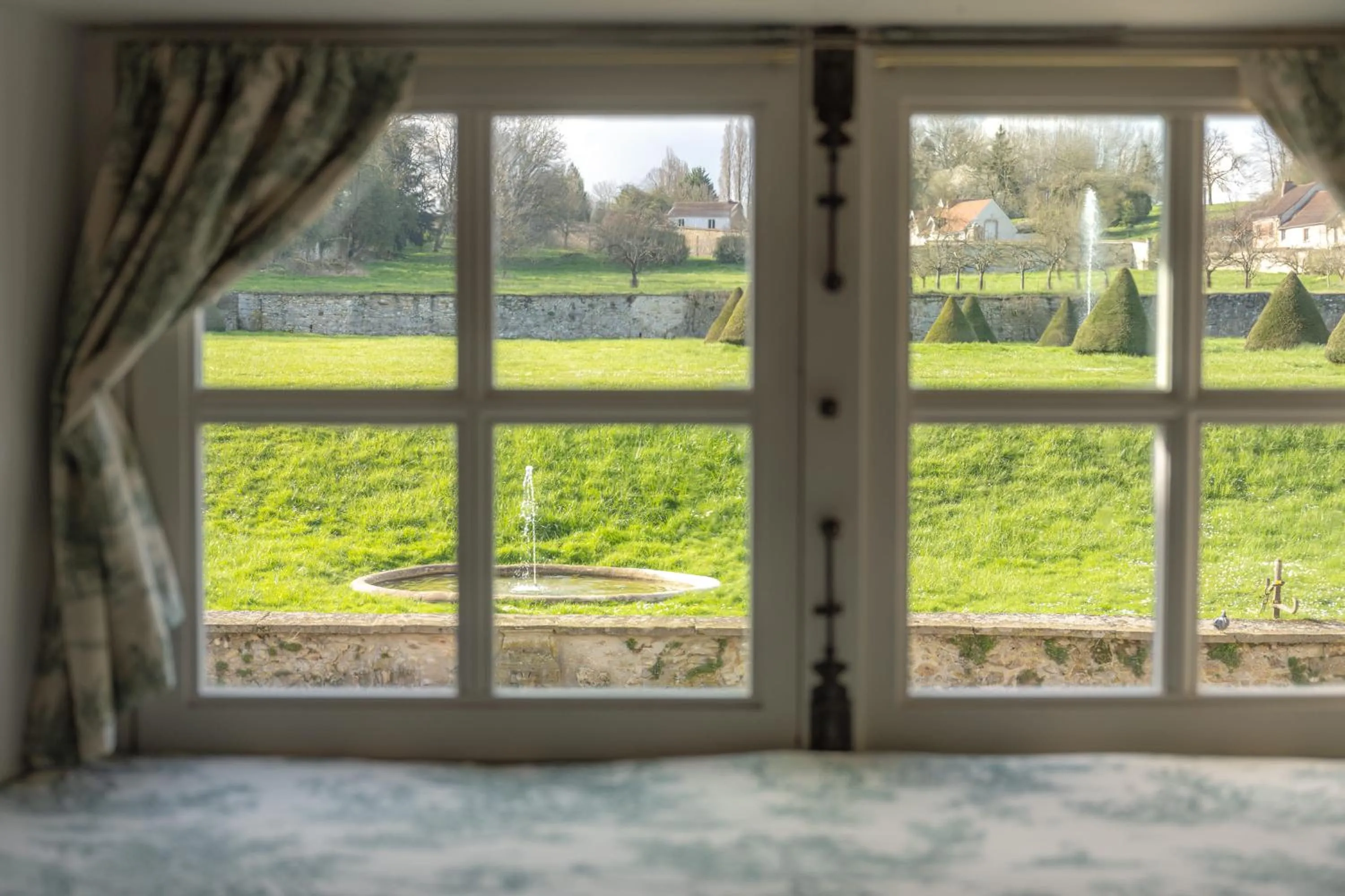 Garden view in Le Château d'Etoges - Champagne