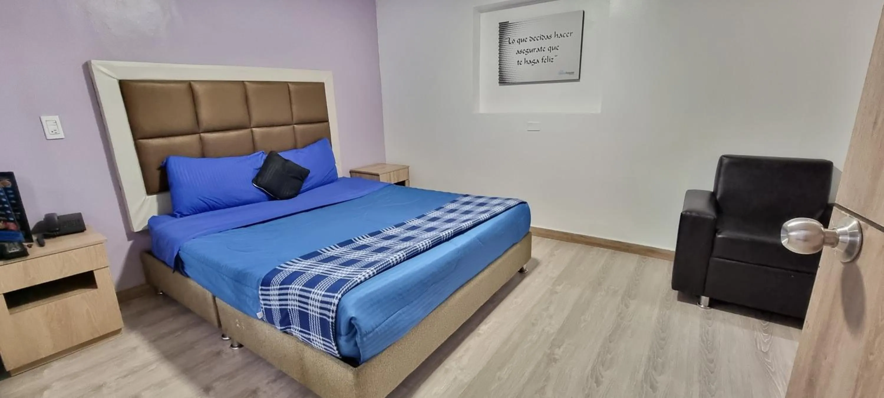 Bedroom, Bed in Blue House Corferias