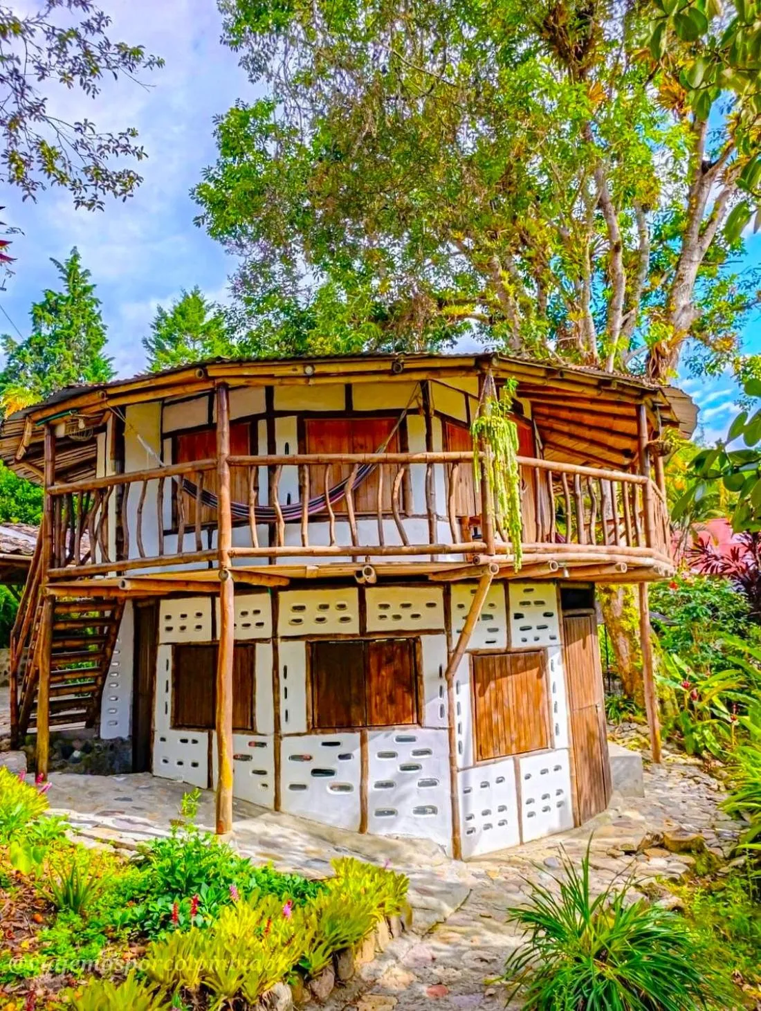 Garden view in Hotel La Casa de Francois