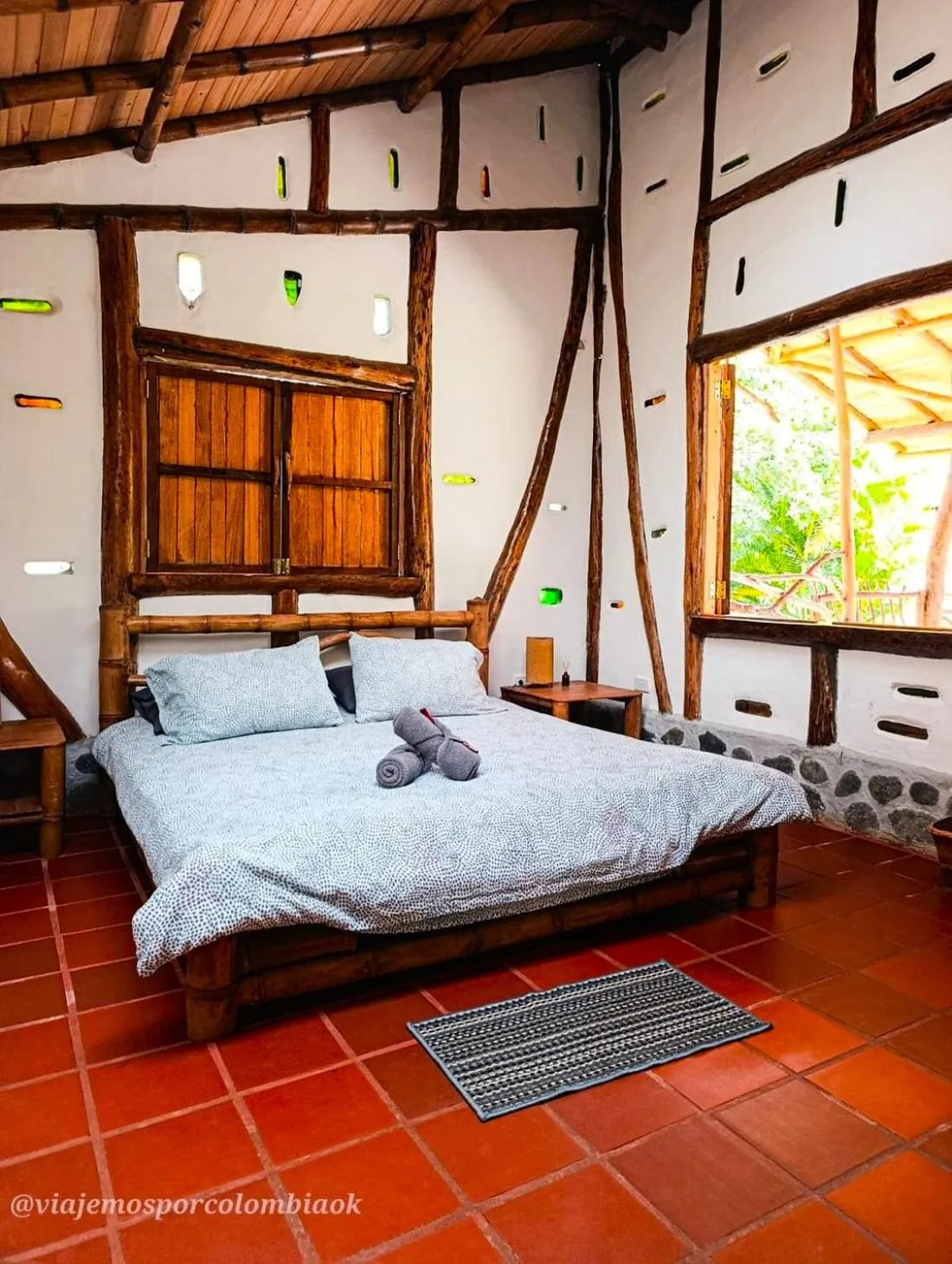 Bed in Hotel La Casa de Francois