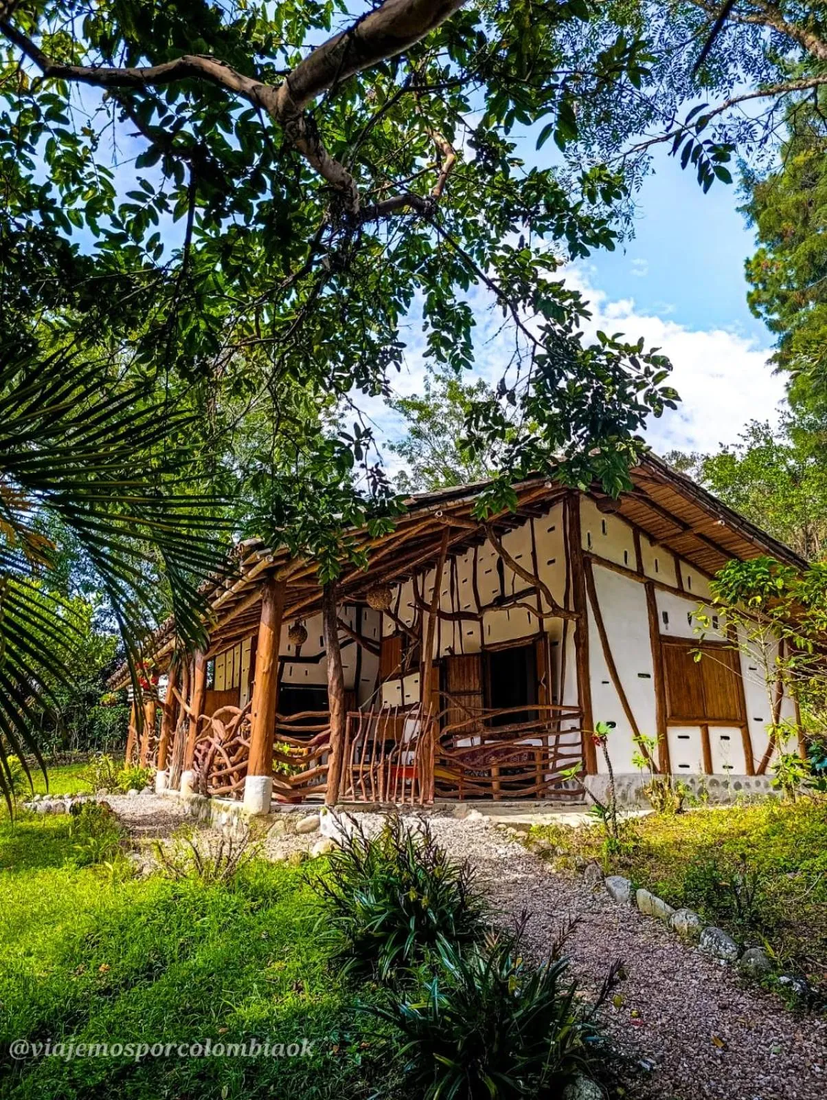 Garden view in Hotel La Casa de Francois