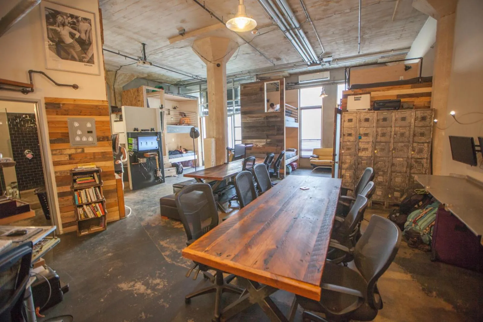 Seating area in PodShare Hollywood