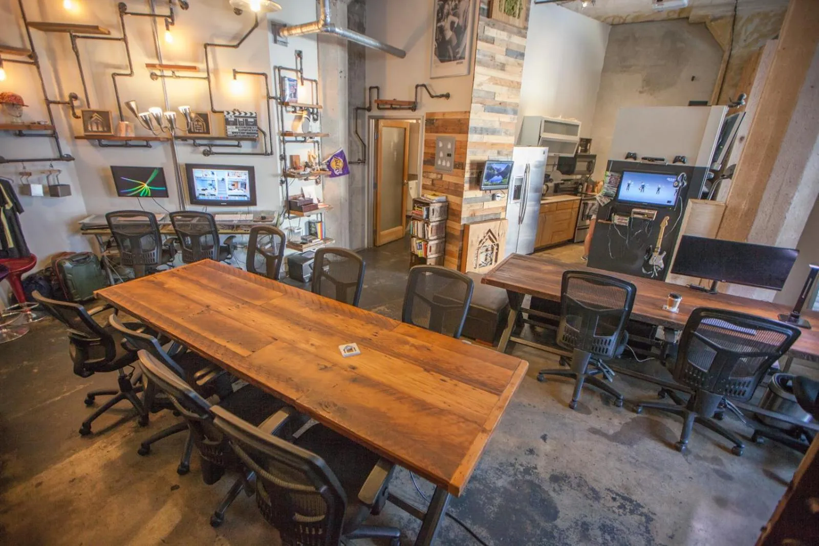 Seating area in PodShare Hollywood