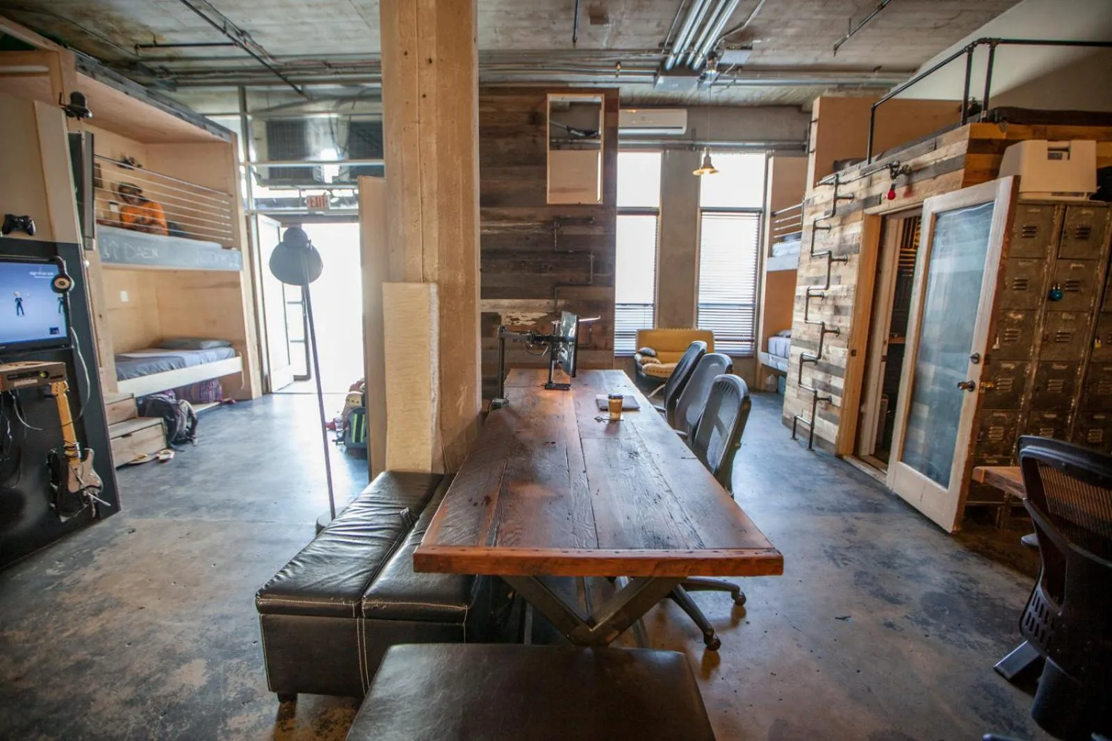 Seating area in PodShare Hollywood