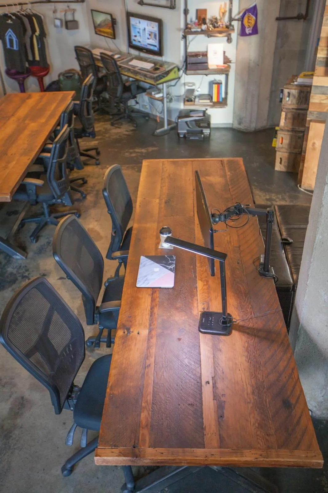 Seating area in PodShare Hollywood
