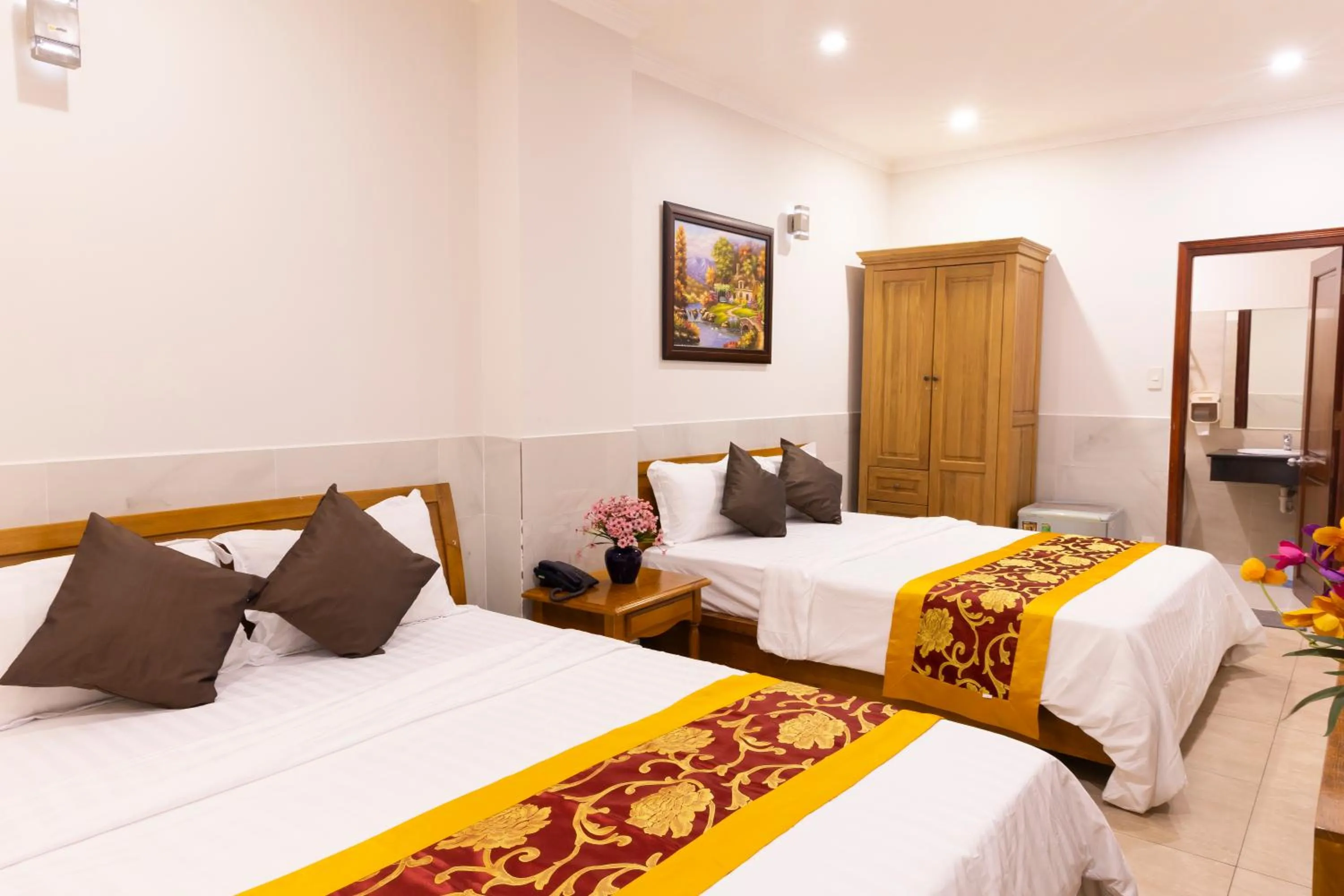 Bed in Atana Airport Hotel