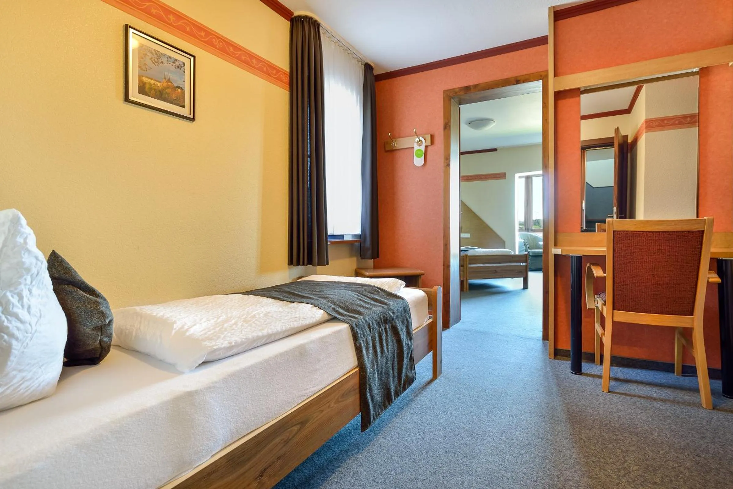 Bed in Hôtel du Lac