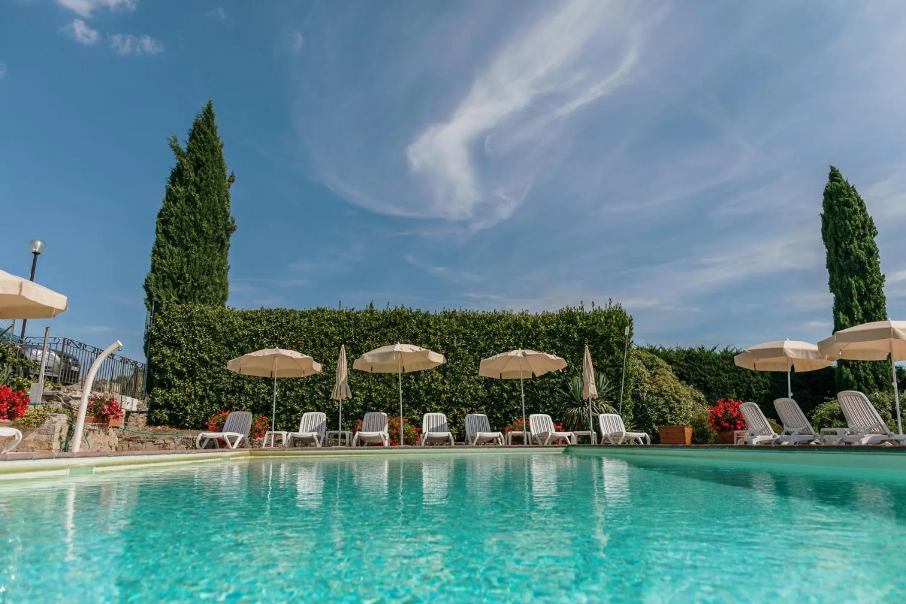 Pool view in Borgo Villa a Sesta
