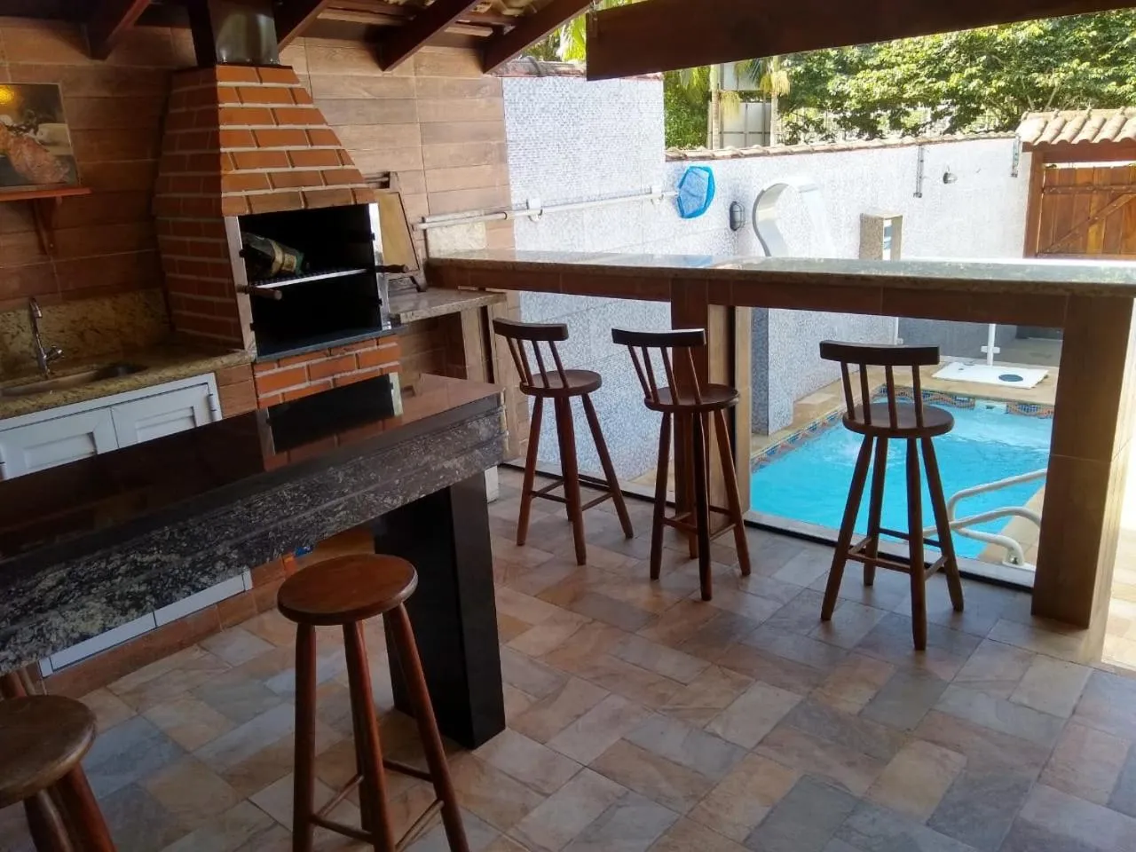 Casa Piscina Azul