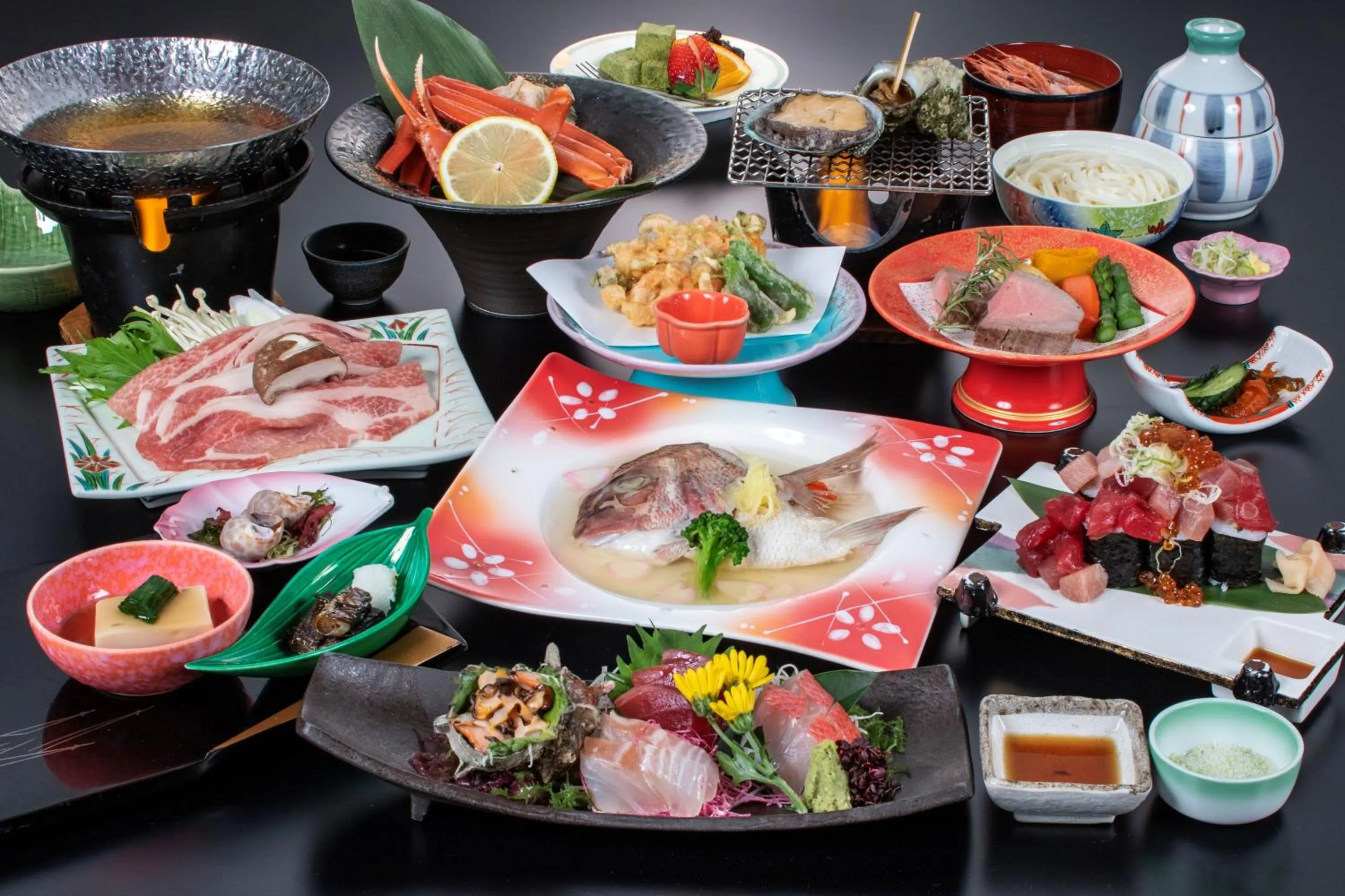 Dinner in Yura Onsen Yaotome