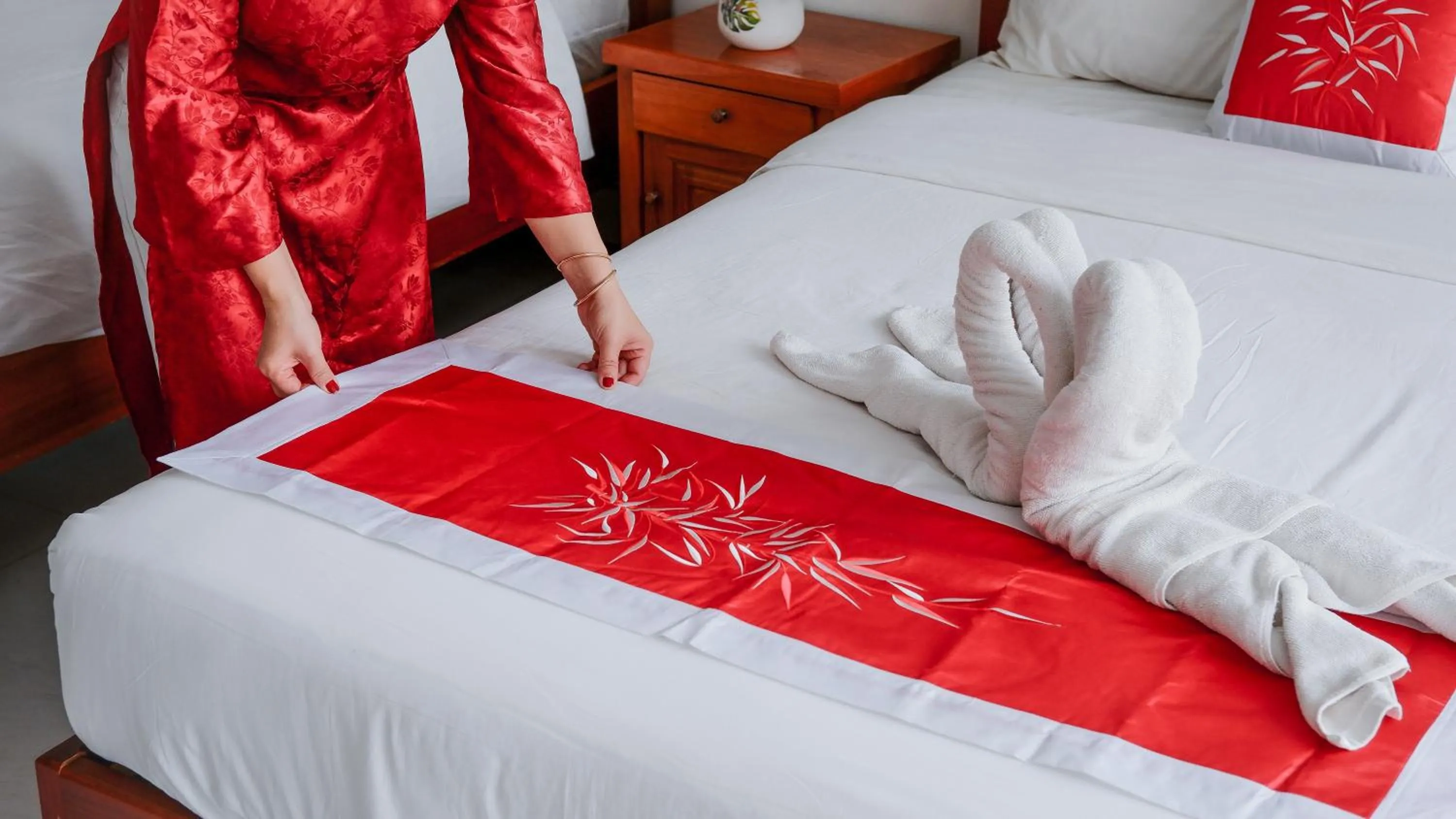 Bed in Oleander Garden Homestay