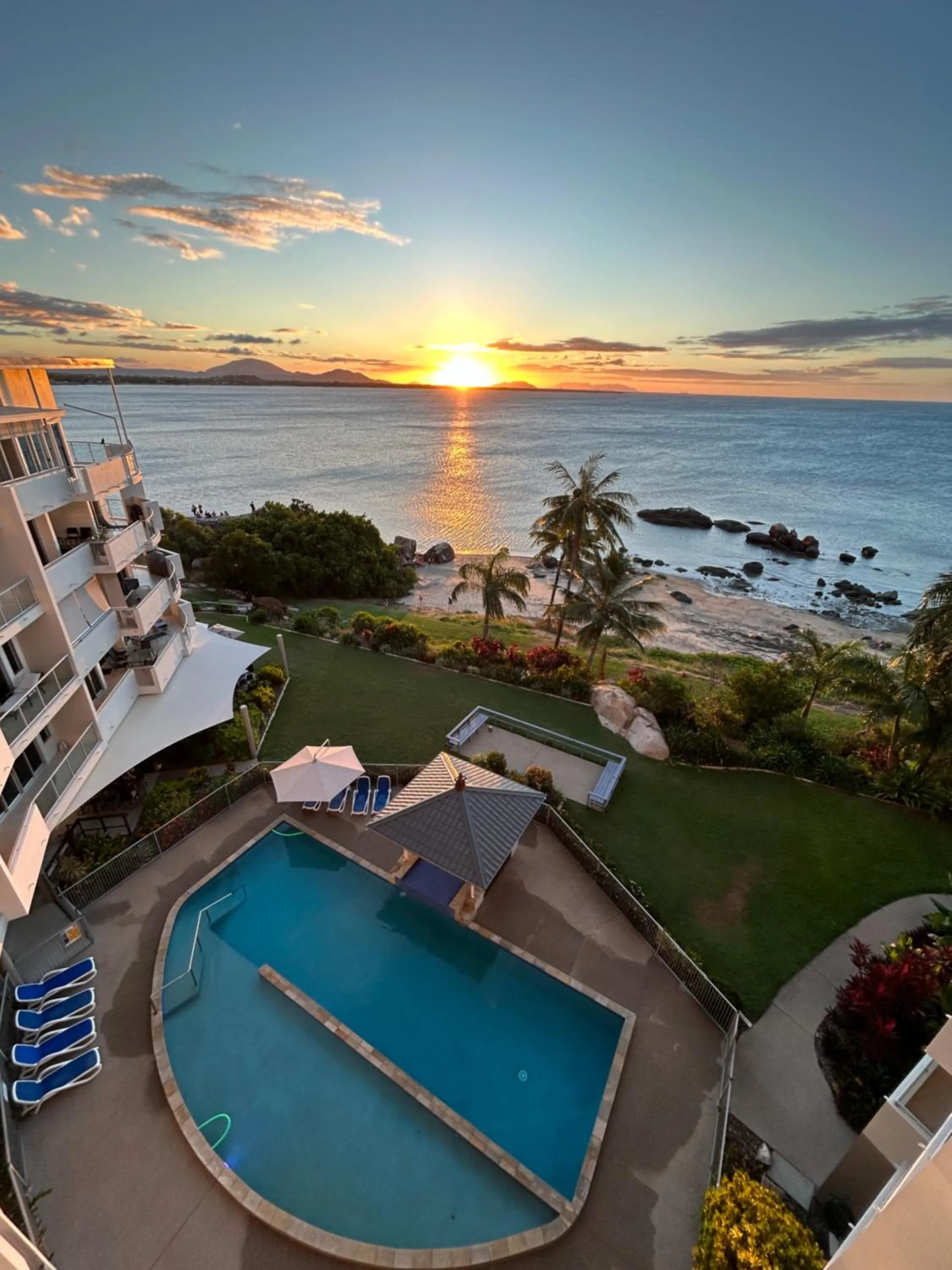 Pool view in Coral Cove Apartments - Absolute Beachfront Resort Bowen