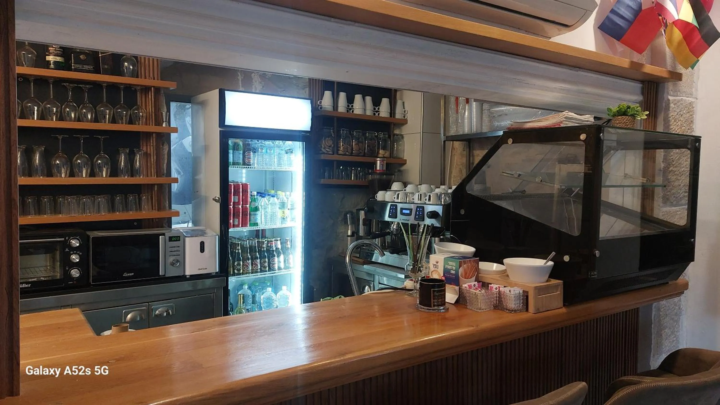 Kitchen or kitchenette in Heleni Hotel