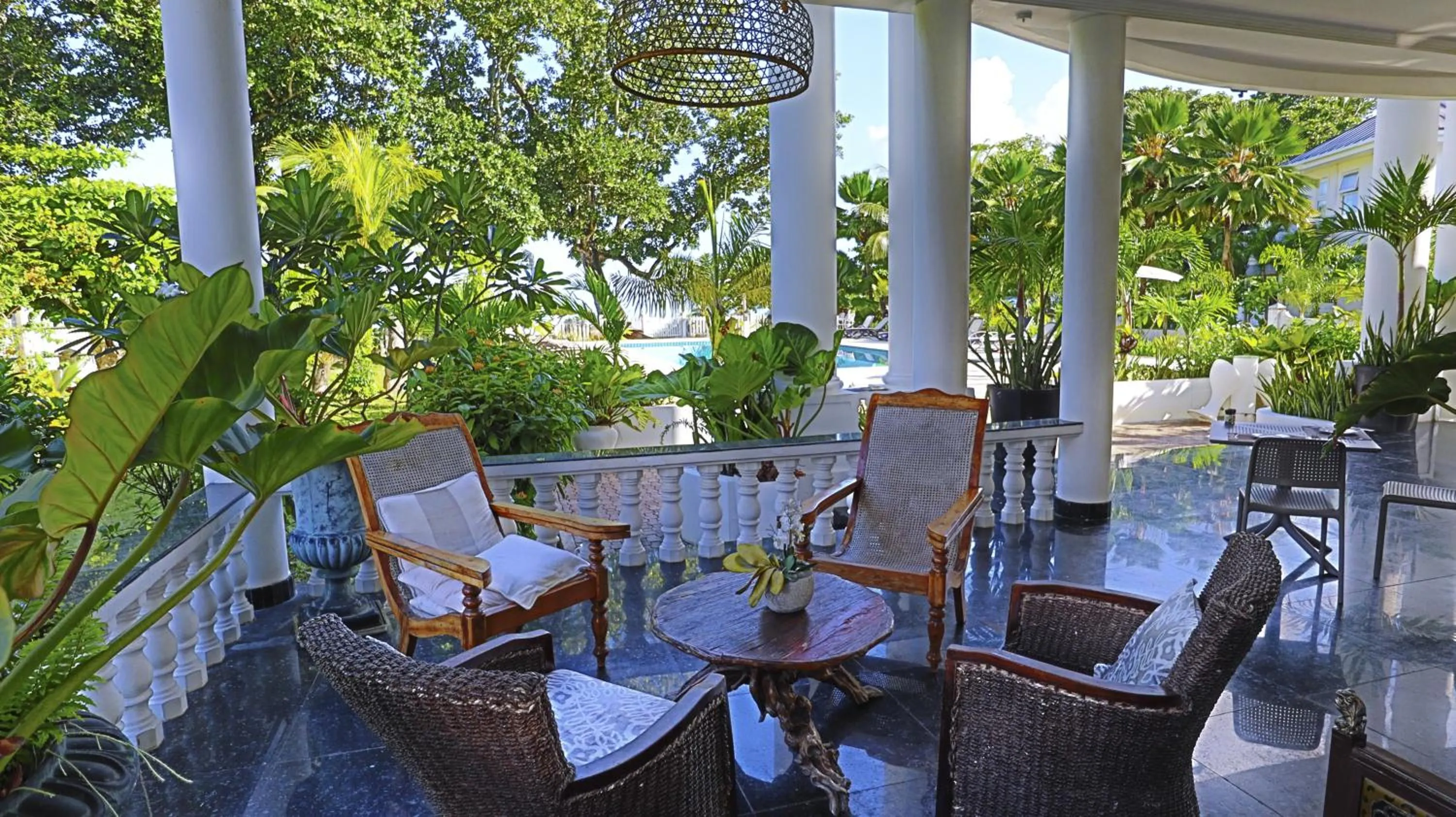 Patio in Chateau Elysium
