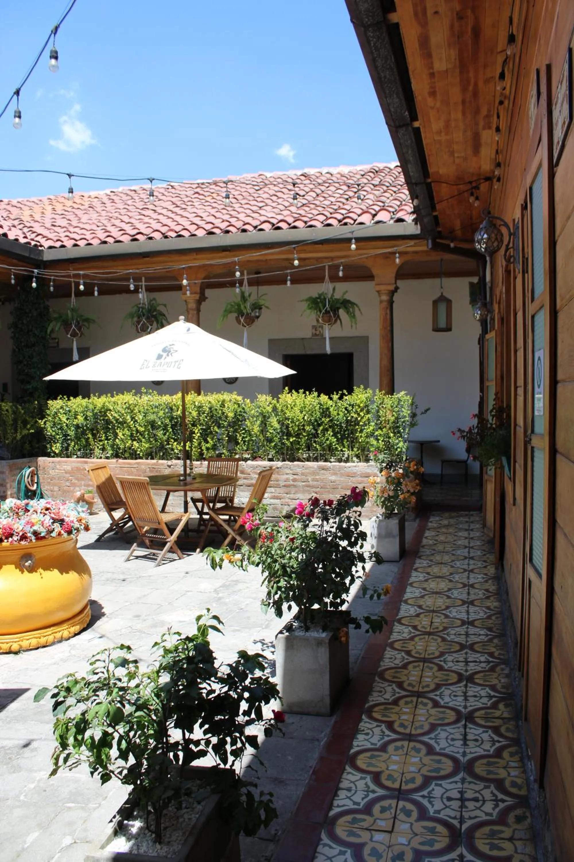 Patio in Casa Morasan Hotel-Boutique