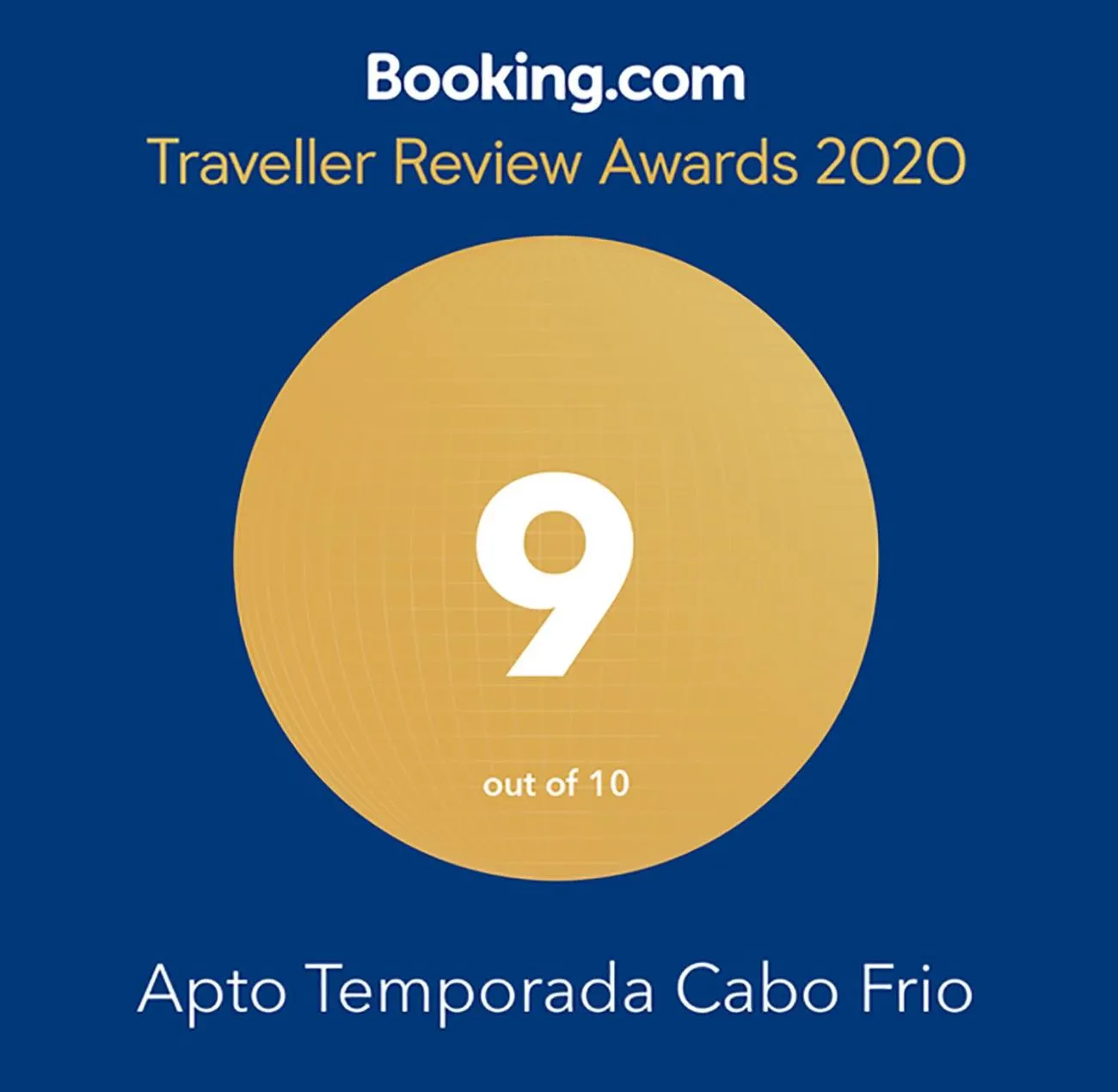 Certificate/Award in Apto Temporada Cabo Frio