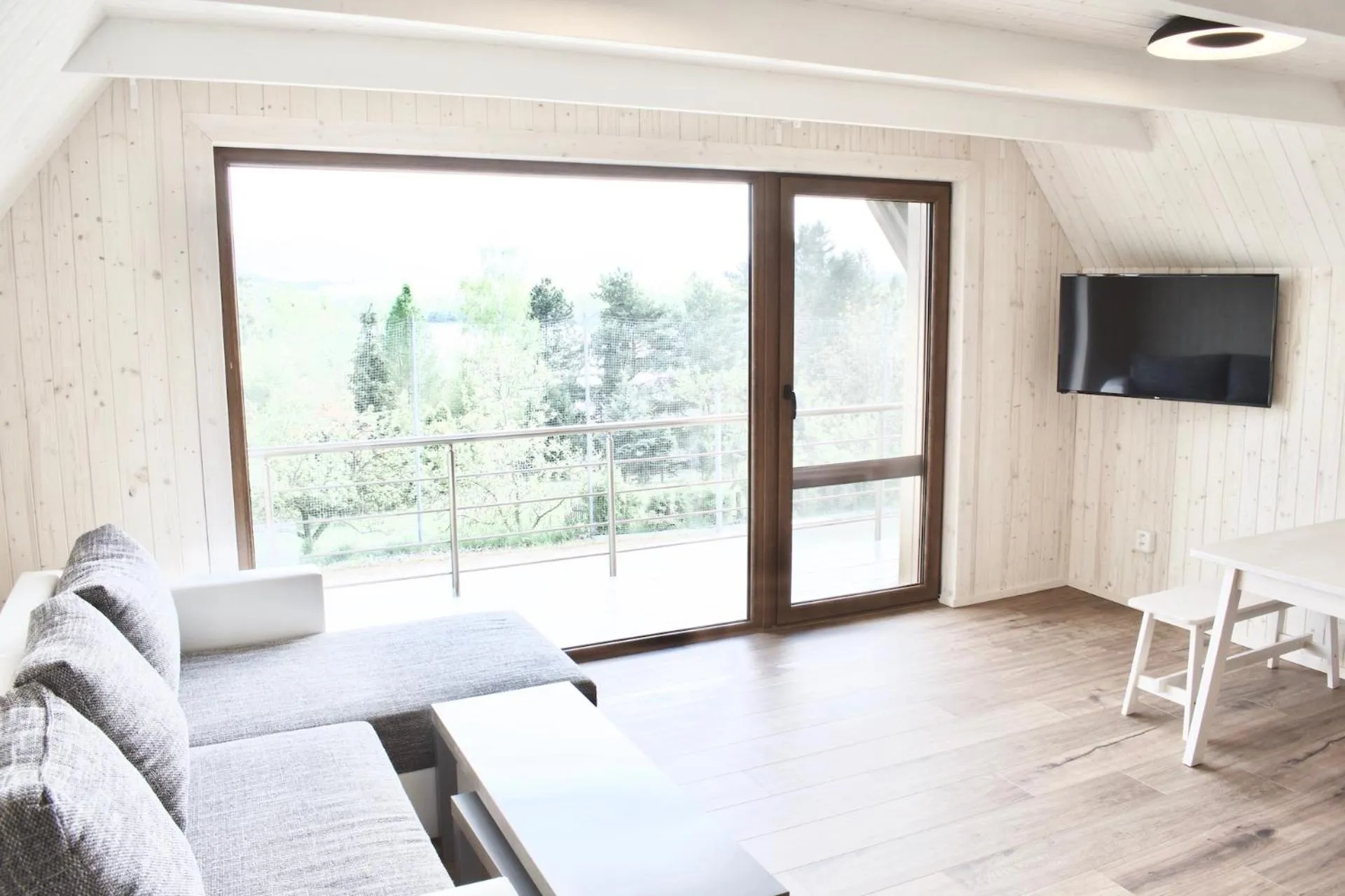 Living room in Retro chaty Soběšky