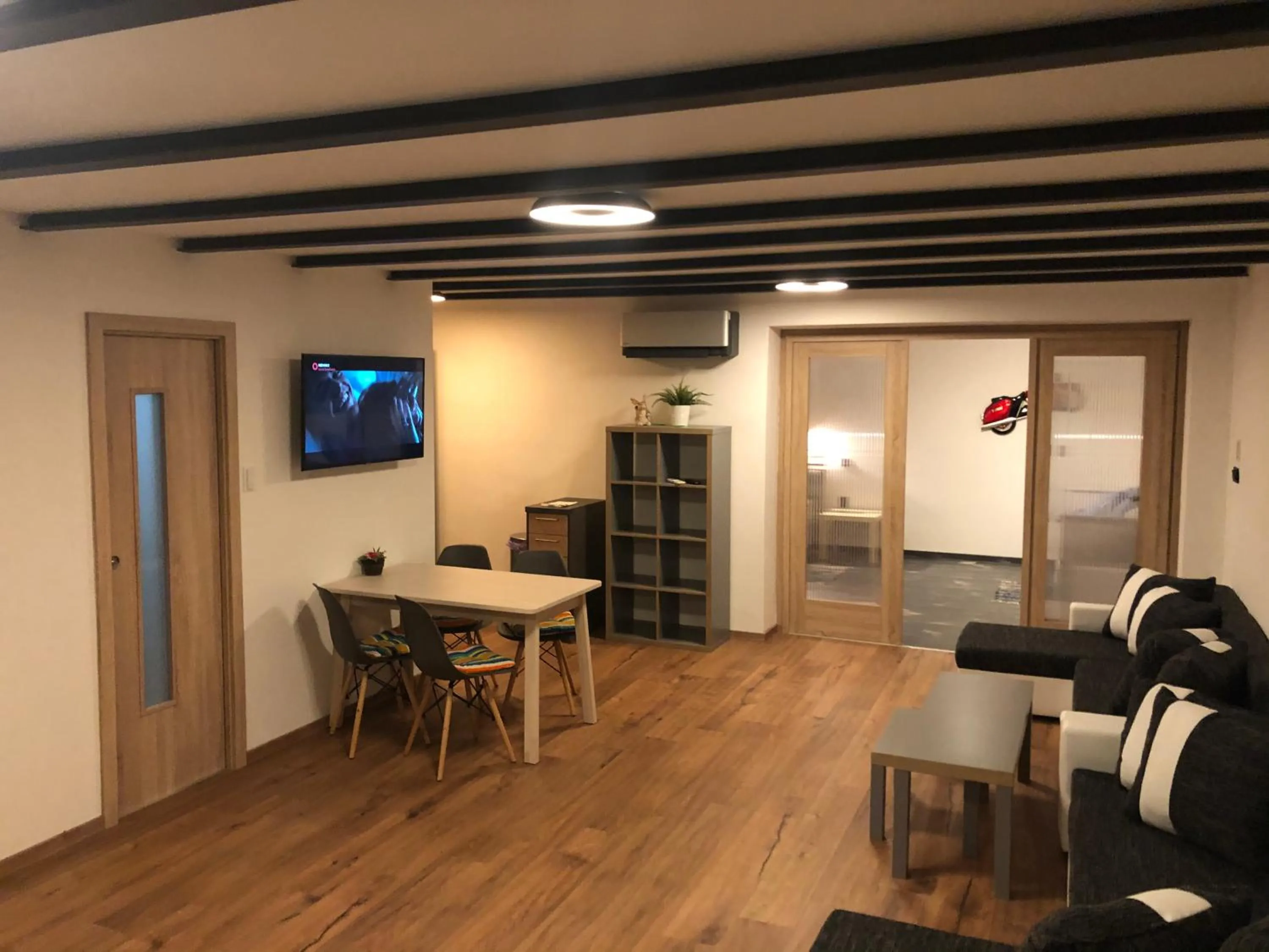 Living room in Retro chaty Soběšky