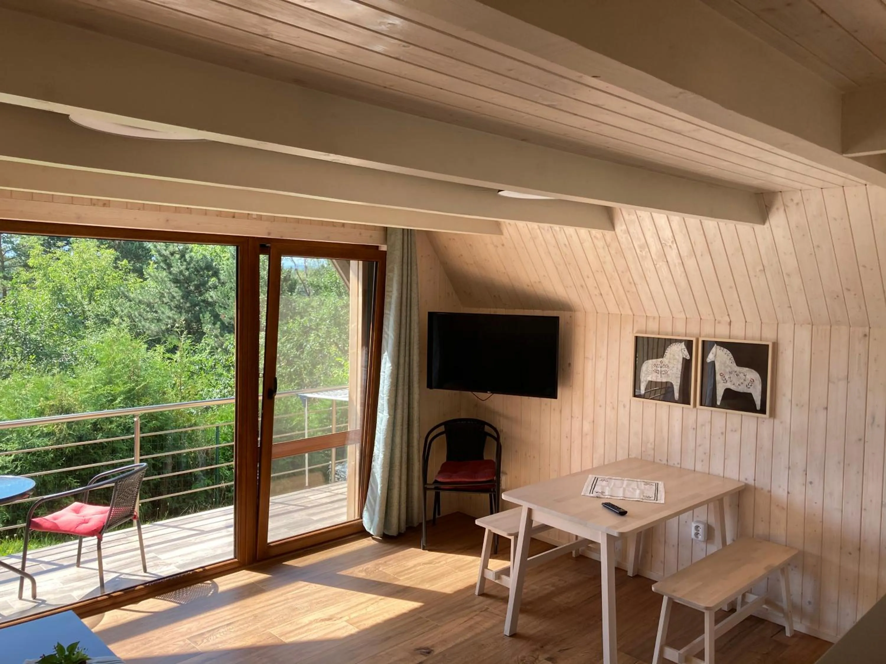 Living room in Retro chaty Soběšky