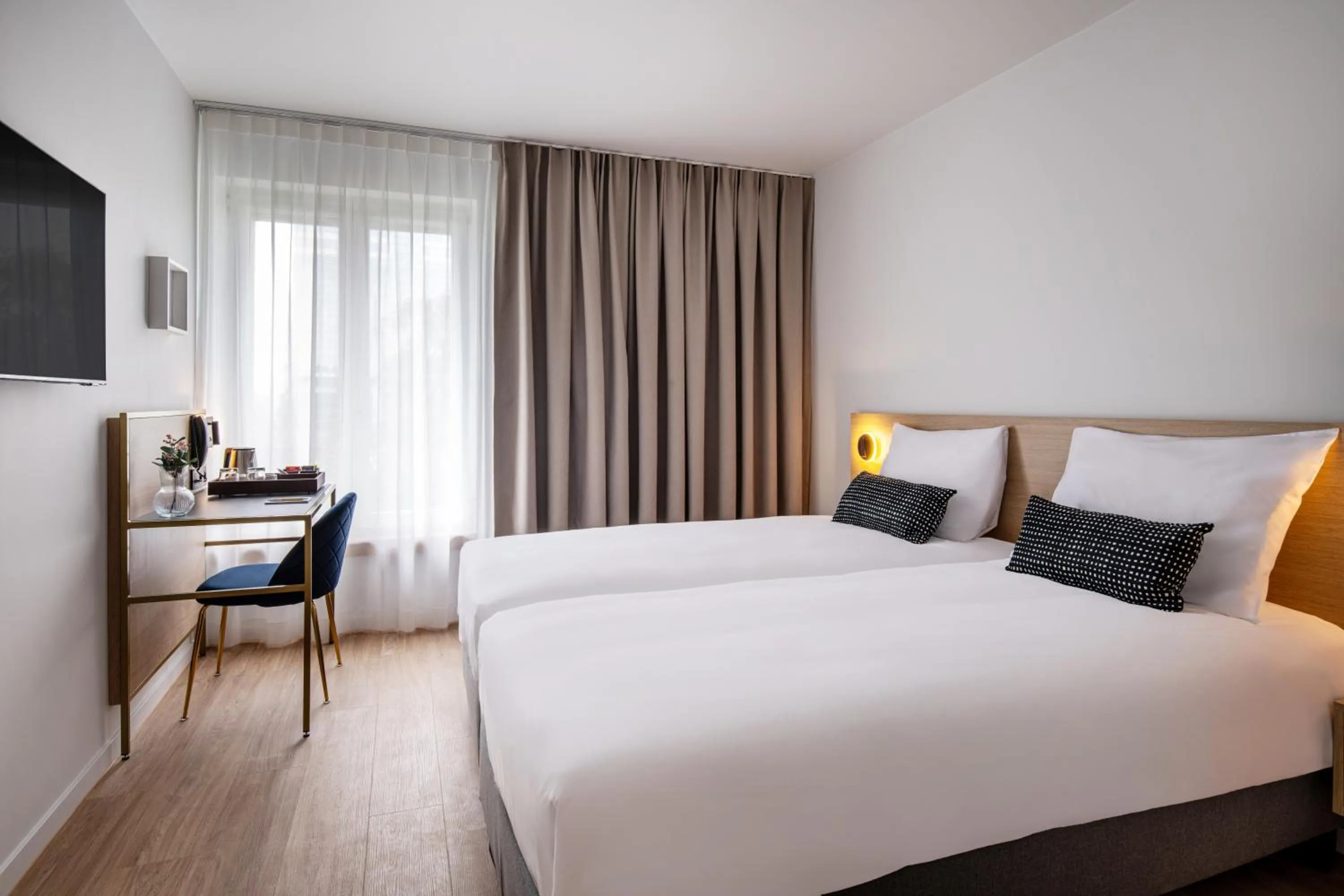 Bed in Jill Hotel Brussels